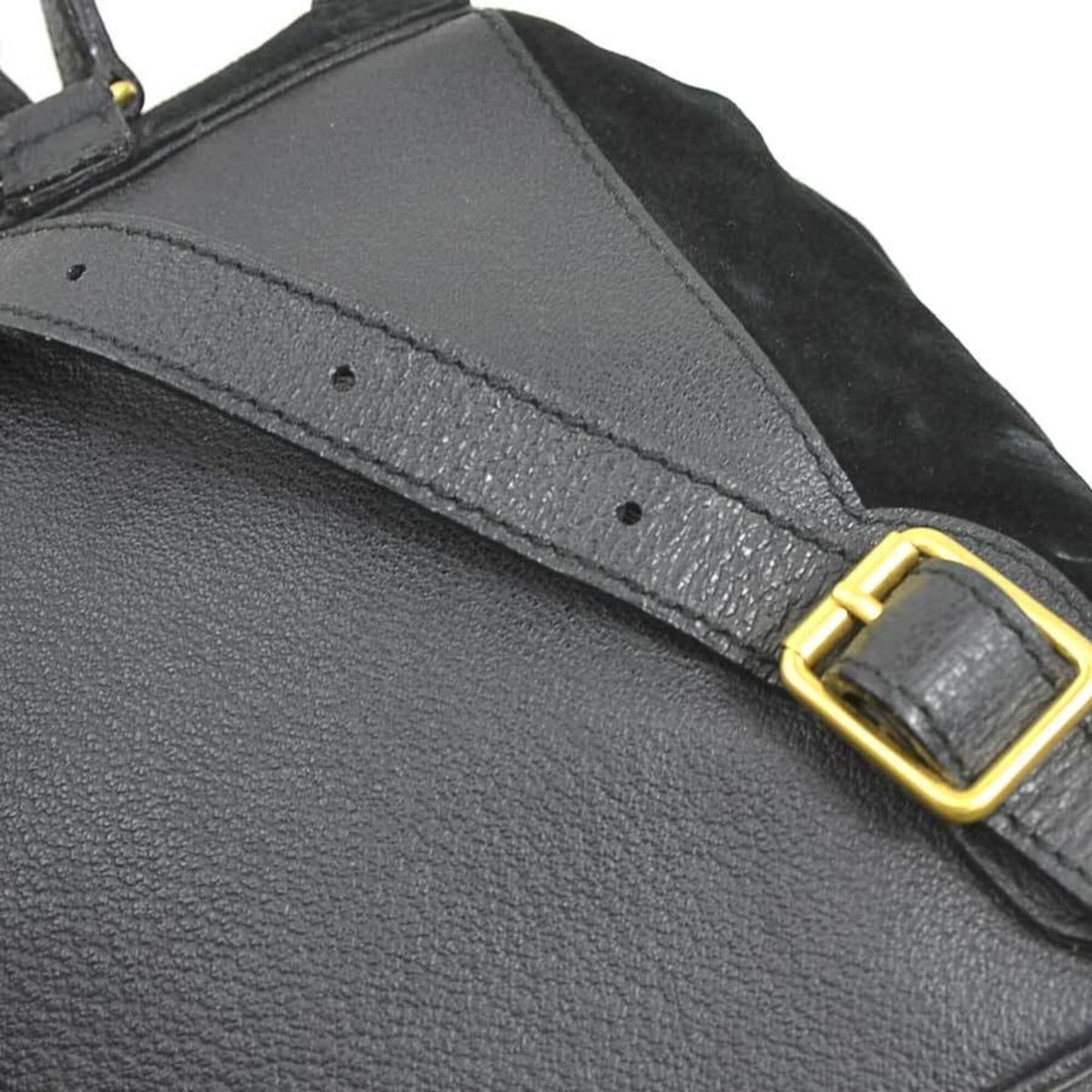 Gucci Black Suede Backpack (Pre-Owned)