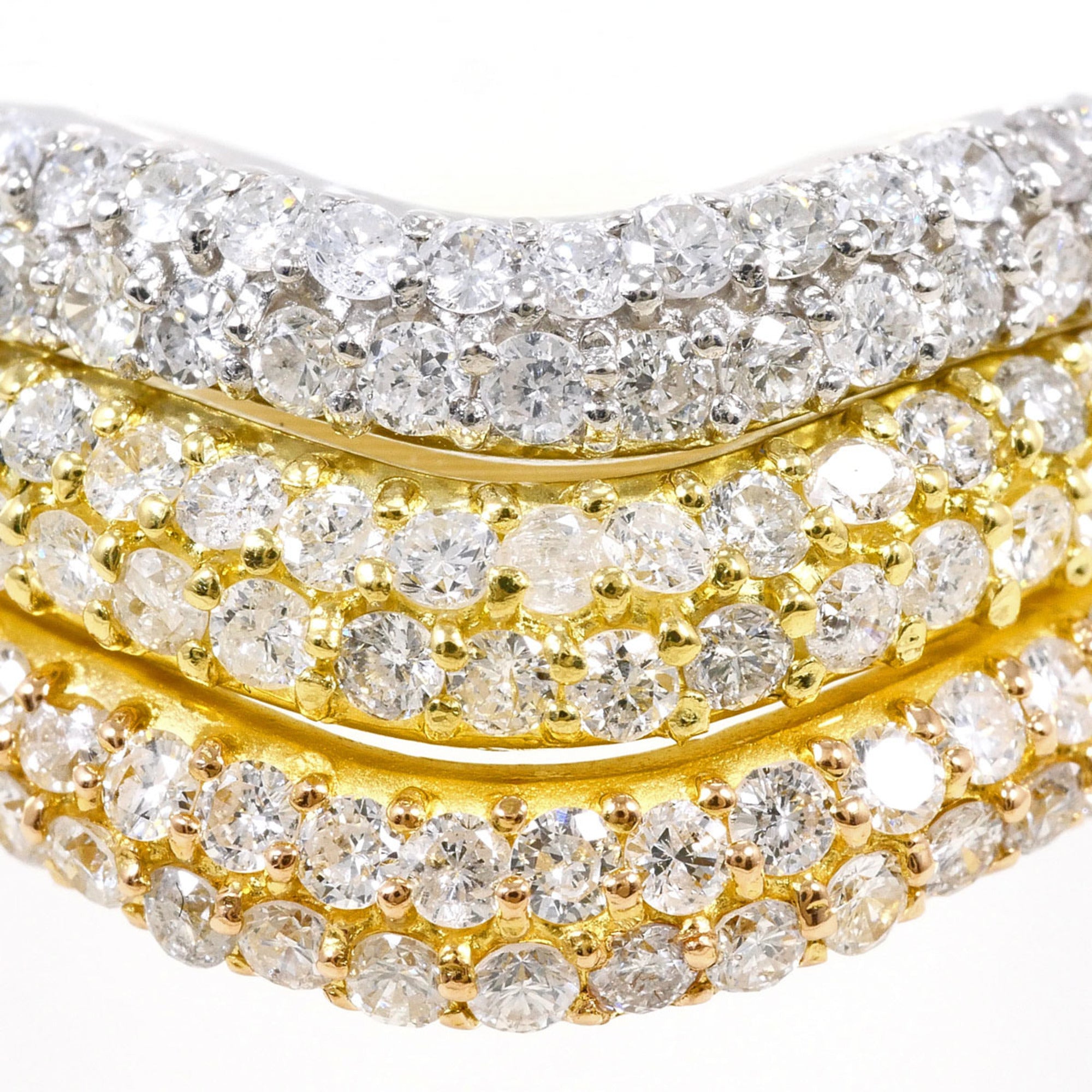Unbranded Pink Gold Platinum Yellow Gold Yellow Gold (18K) Pink Gold (18K) Platinum 900 Band Ring (Pre-Owned)