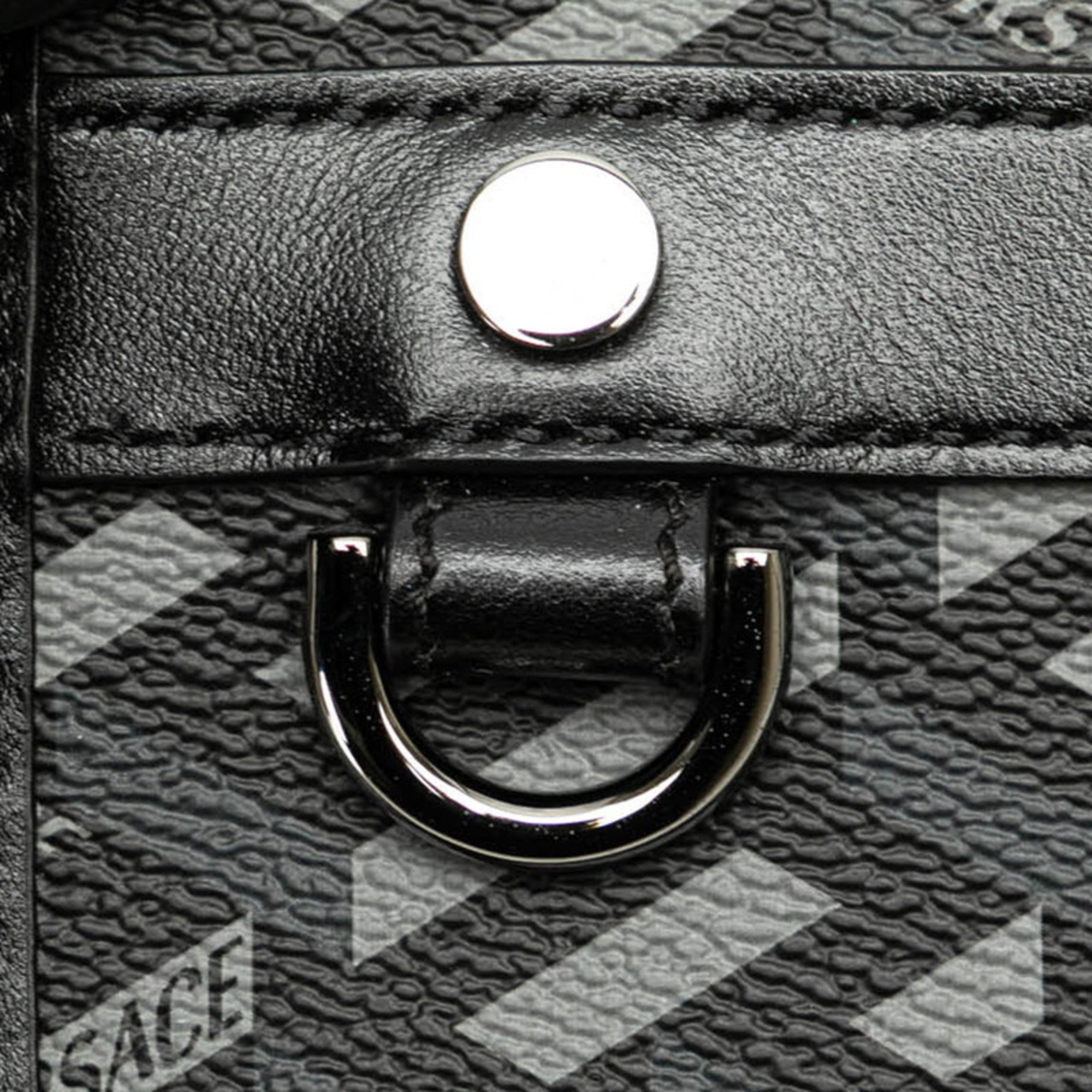 Versace Black Pvc Leather Pouch (Pre-Owned)