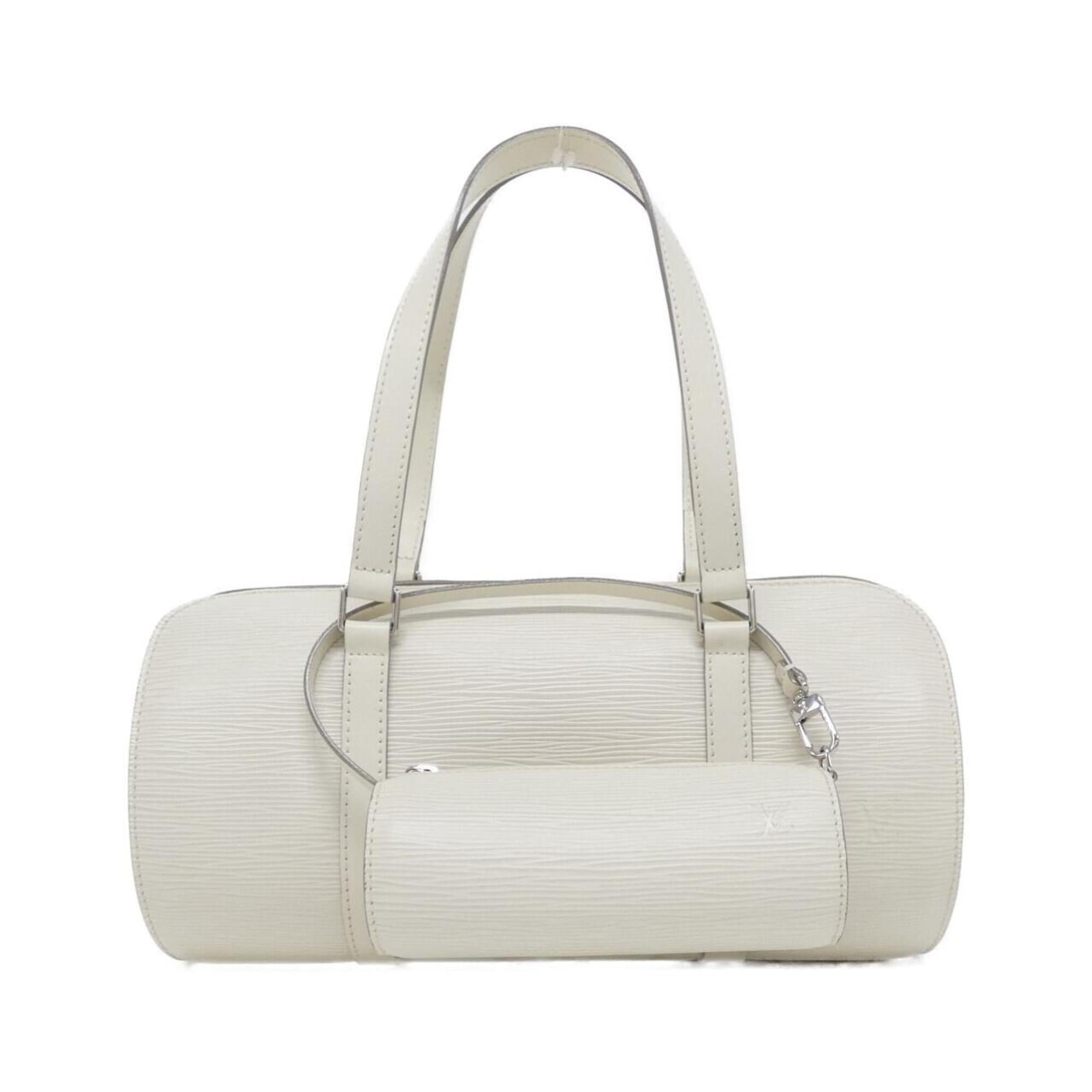 Louis Vuitton Lv Off White Leather Handbag Pouch (Pre-Owned)