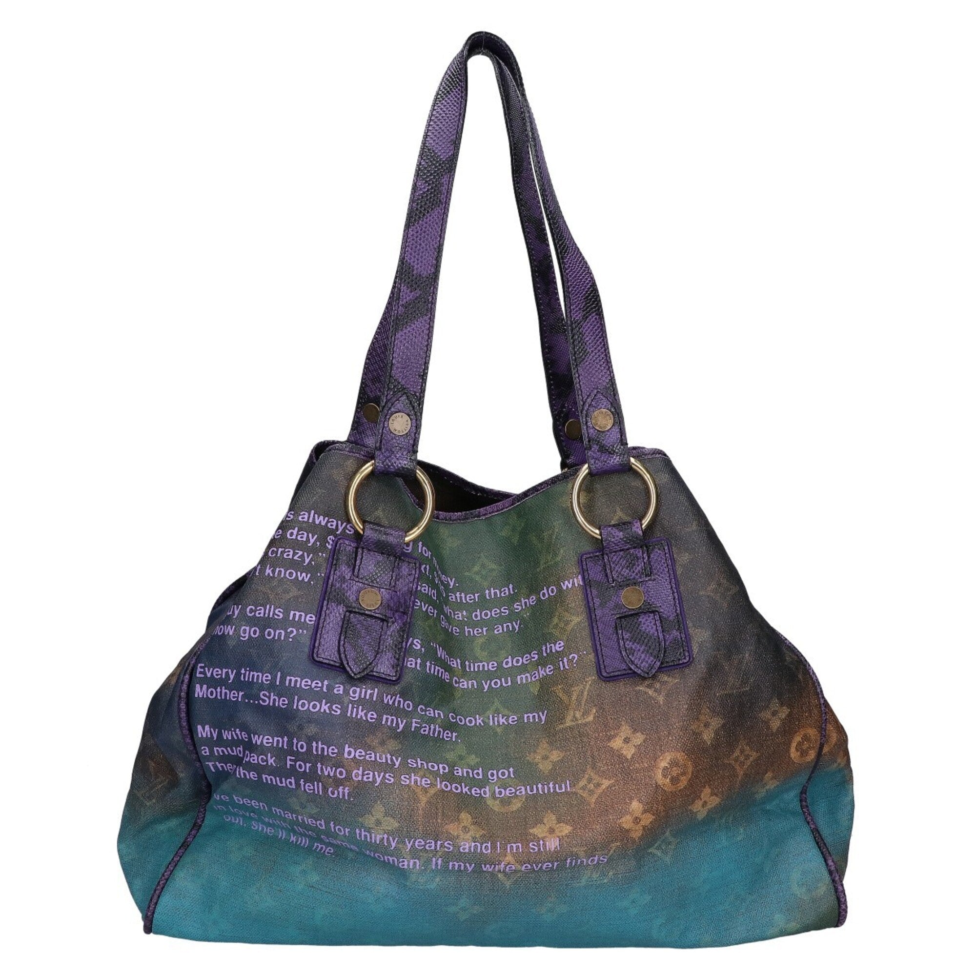 Louis Vuitton Violet Pvc Tote Bag (Pre-Owned)