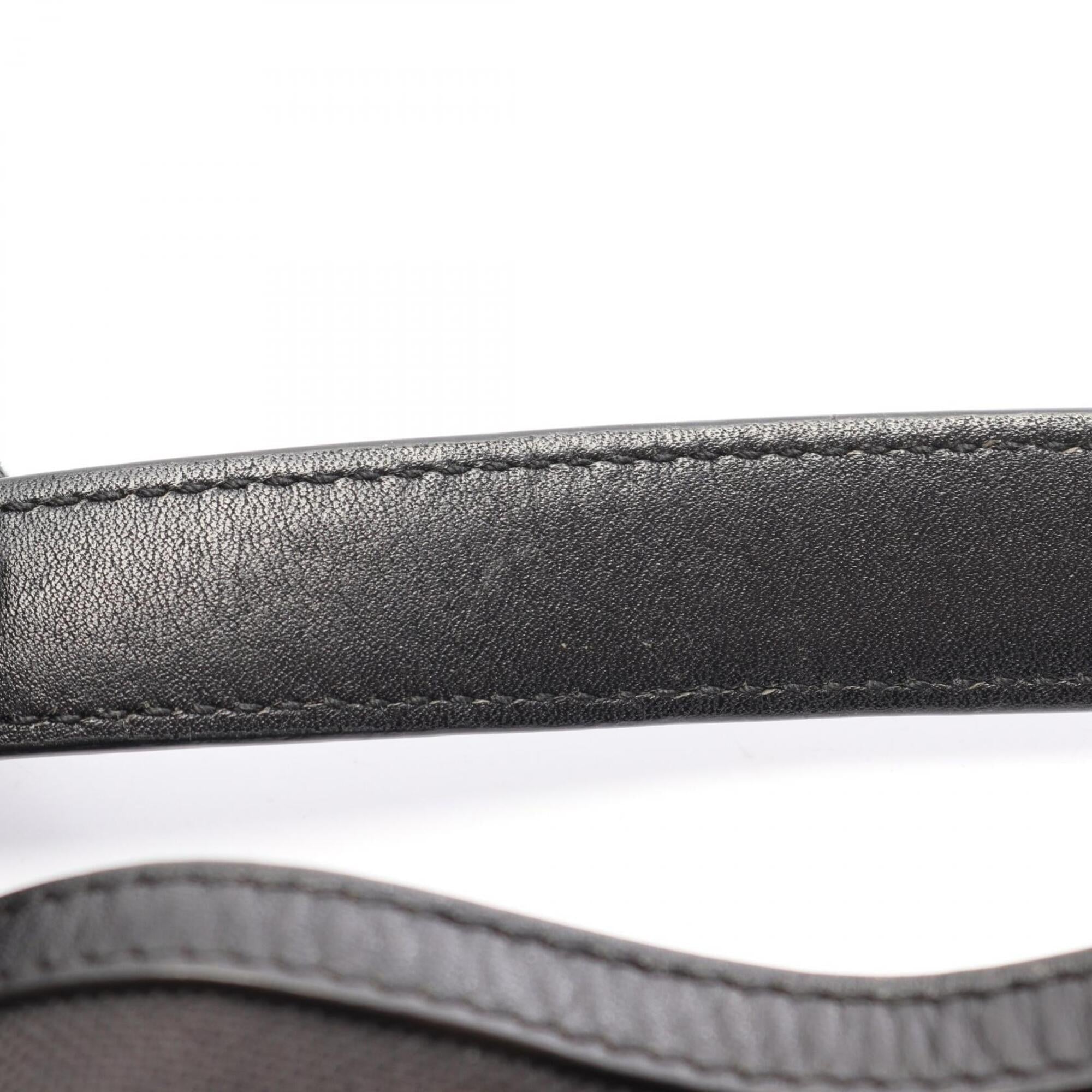 Prada Black Canvas Leather Handbag (Pre-Owned)