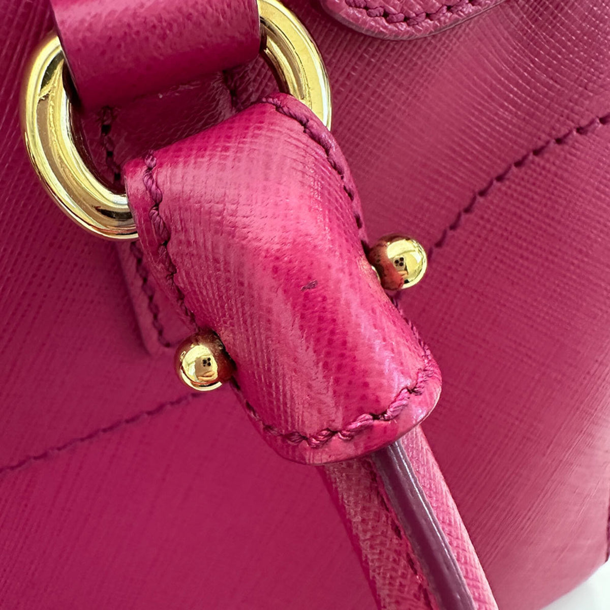 Salvatore Ferragamo Pink Leather Handbag Shoulder Bag (Pre-Owned)