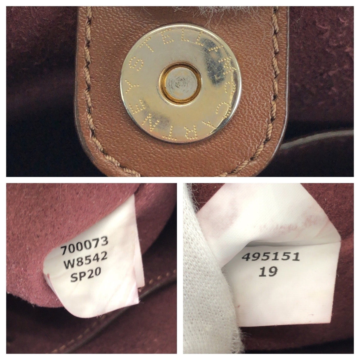 Stella Mccartney Brown Elastane Polyester Shoulder Bag (Pre-Owned)