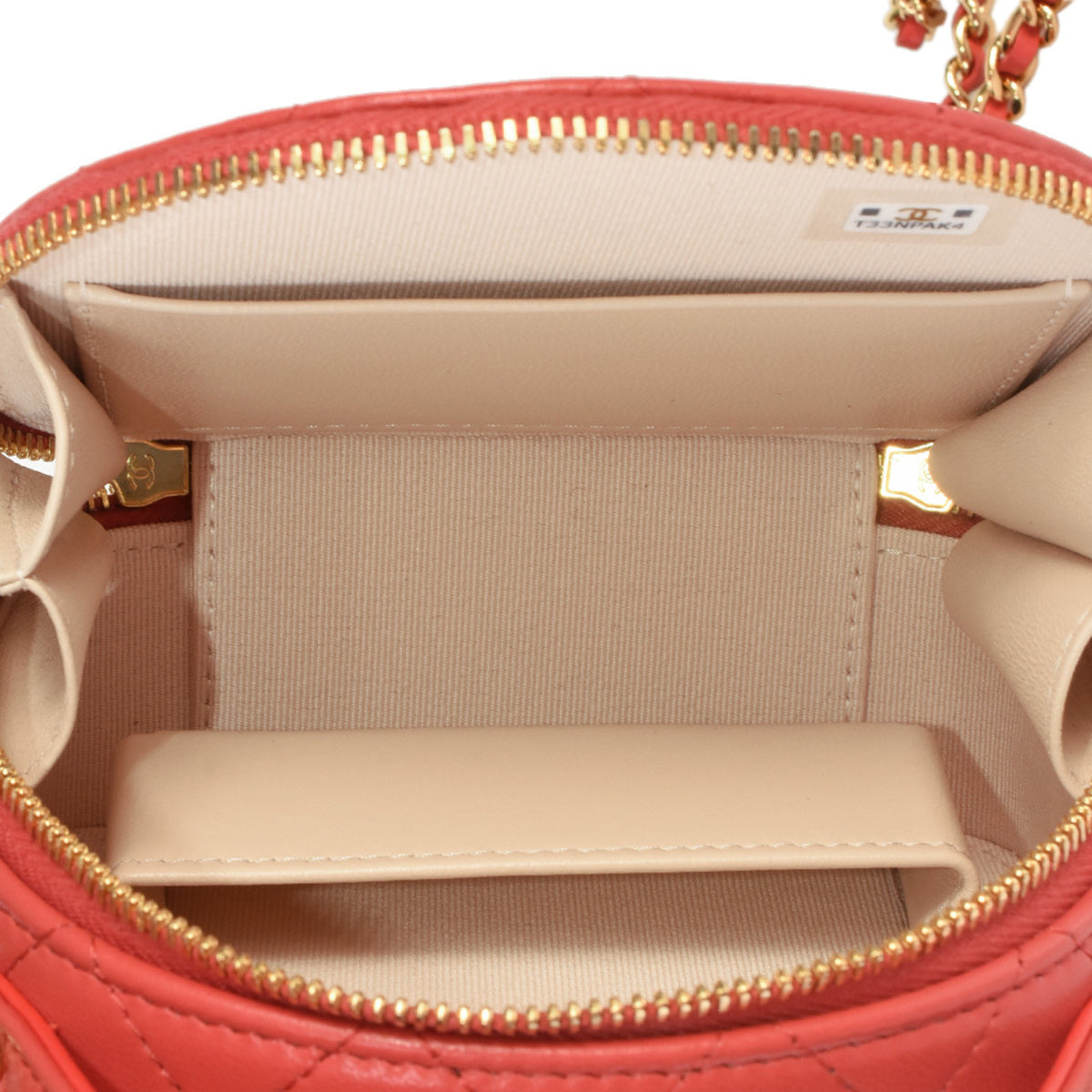 Chanel Matelasse Red Color Leather Clutch Bag Shoulder Bag (Pre-Owned)