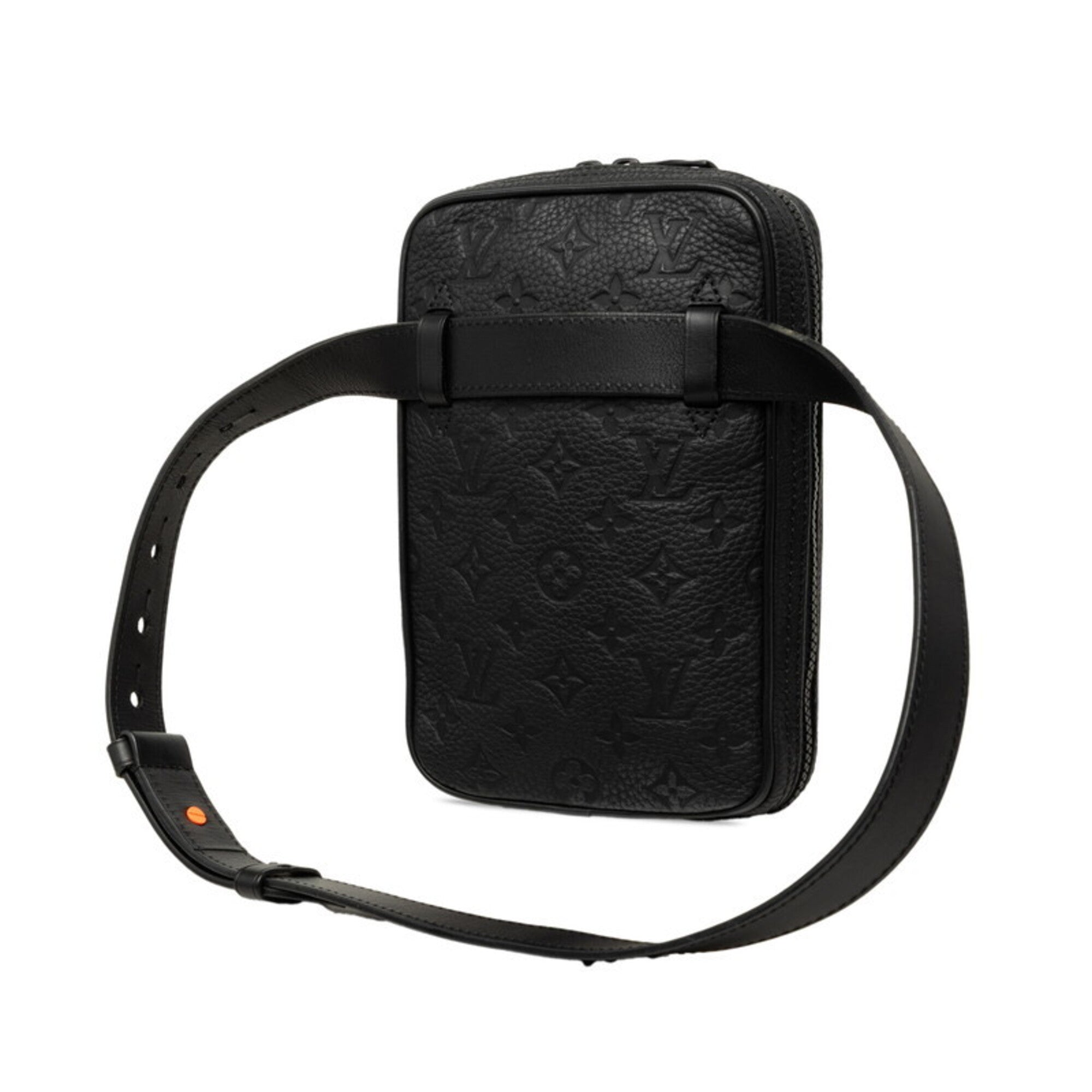 Louis Vuitton Black Noir Leather Shoulder Bag Sling Bag (Pre-Owned)