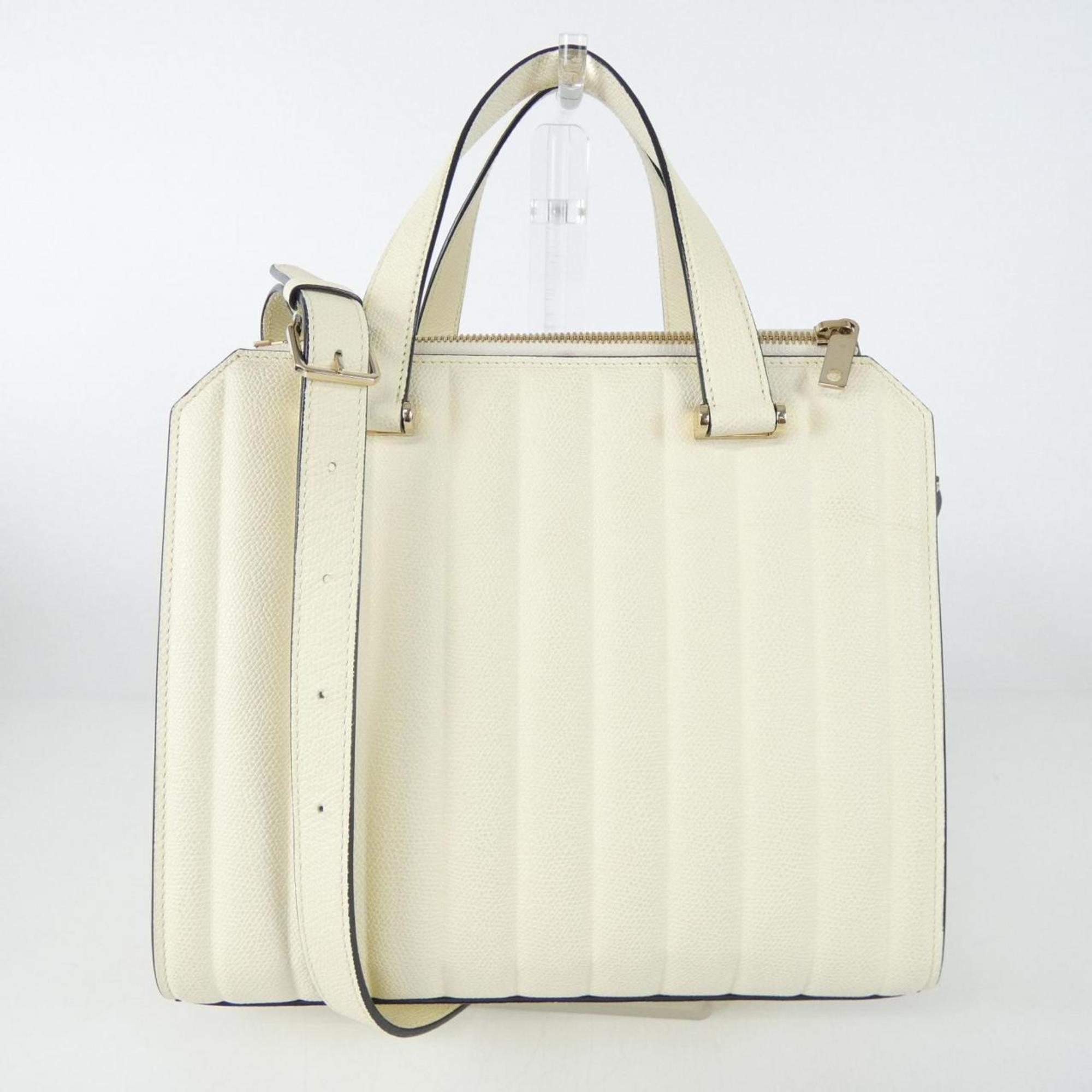 Valextra White Handbag (Pre-Owned)