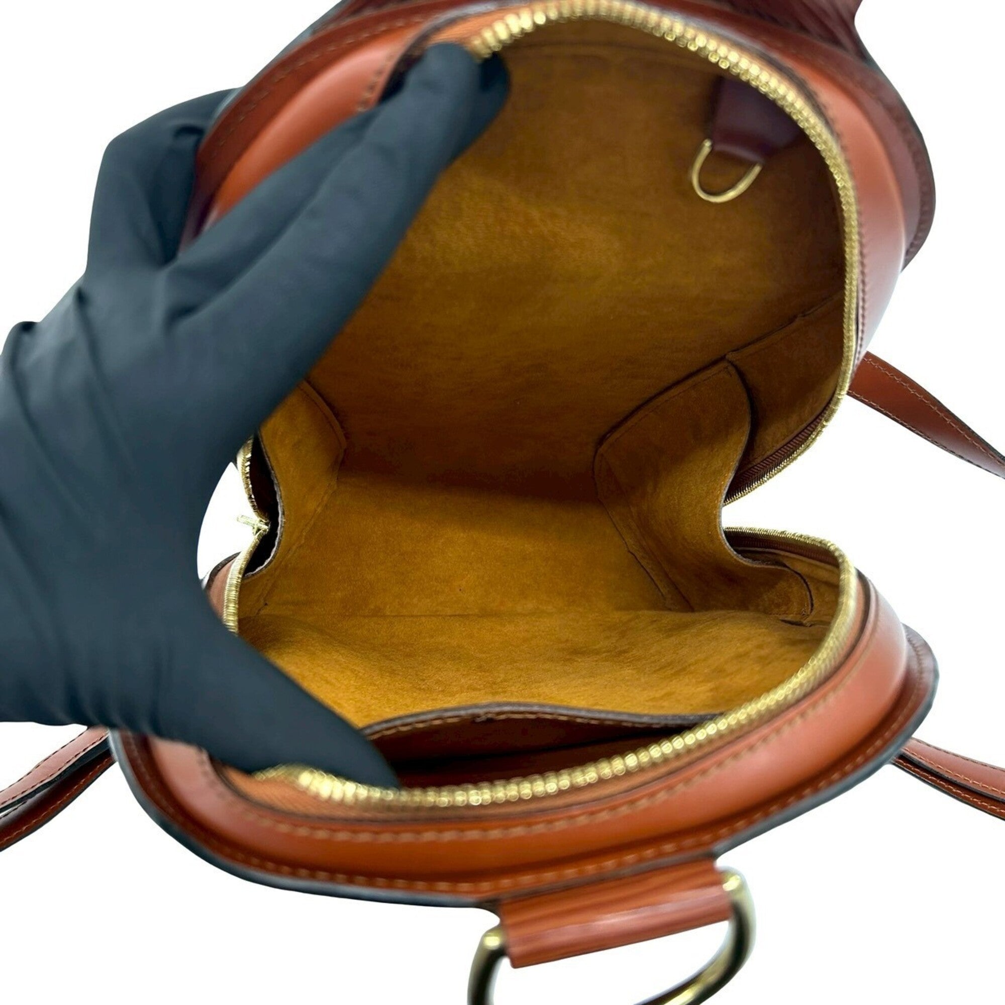 Louis Vuitton Brown Leather Backpack (Pre-Owned)