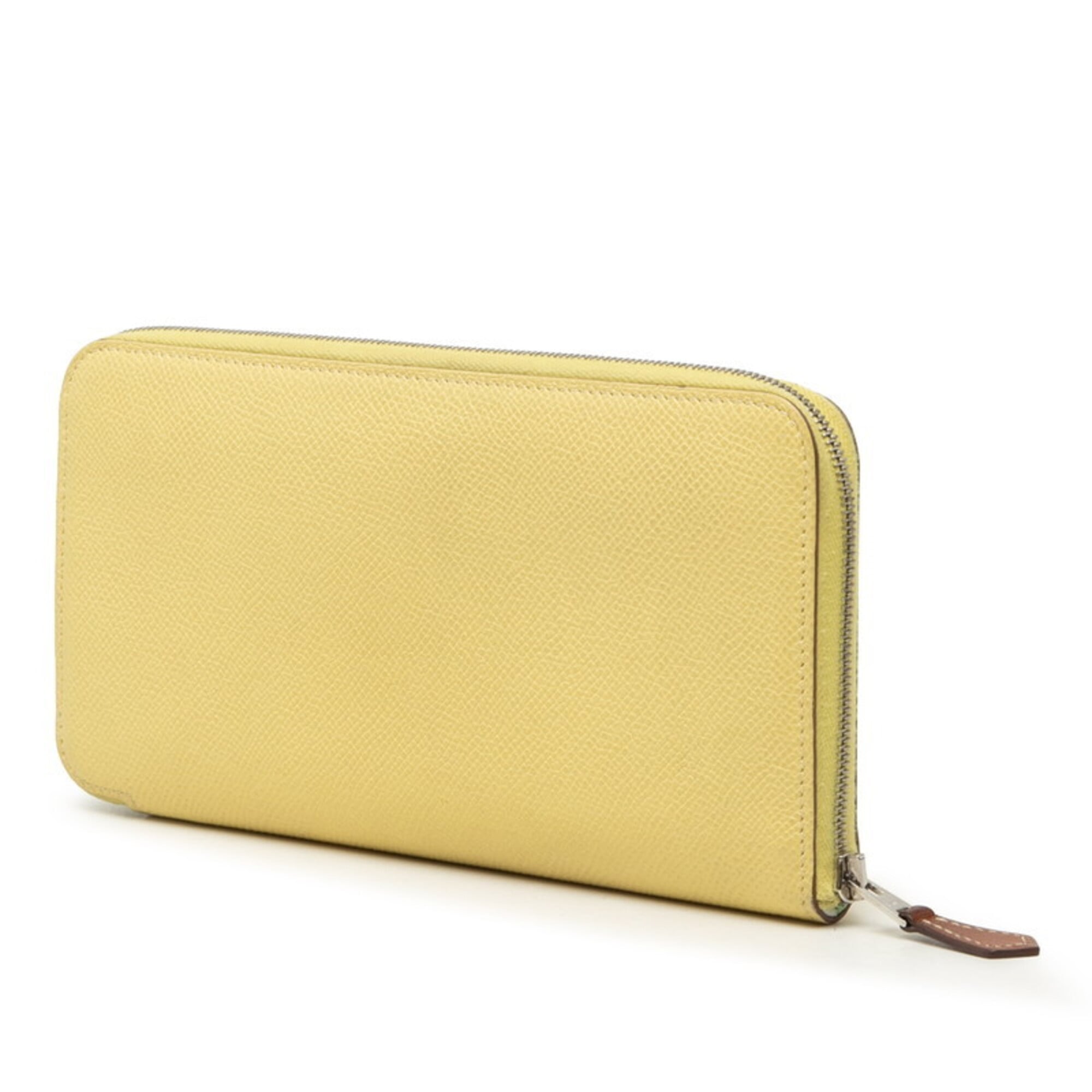 Hermes Soufre Yellow Epsom Leather Long Wallet (Bi-Fold) (Pre-Owned)