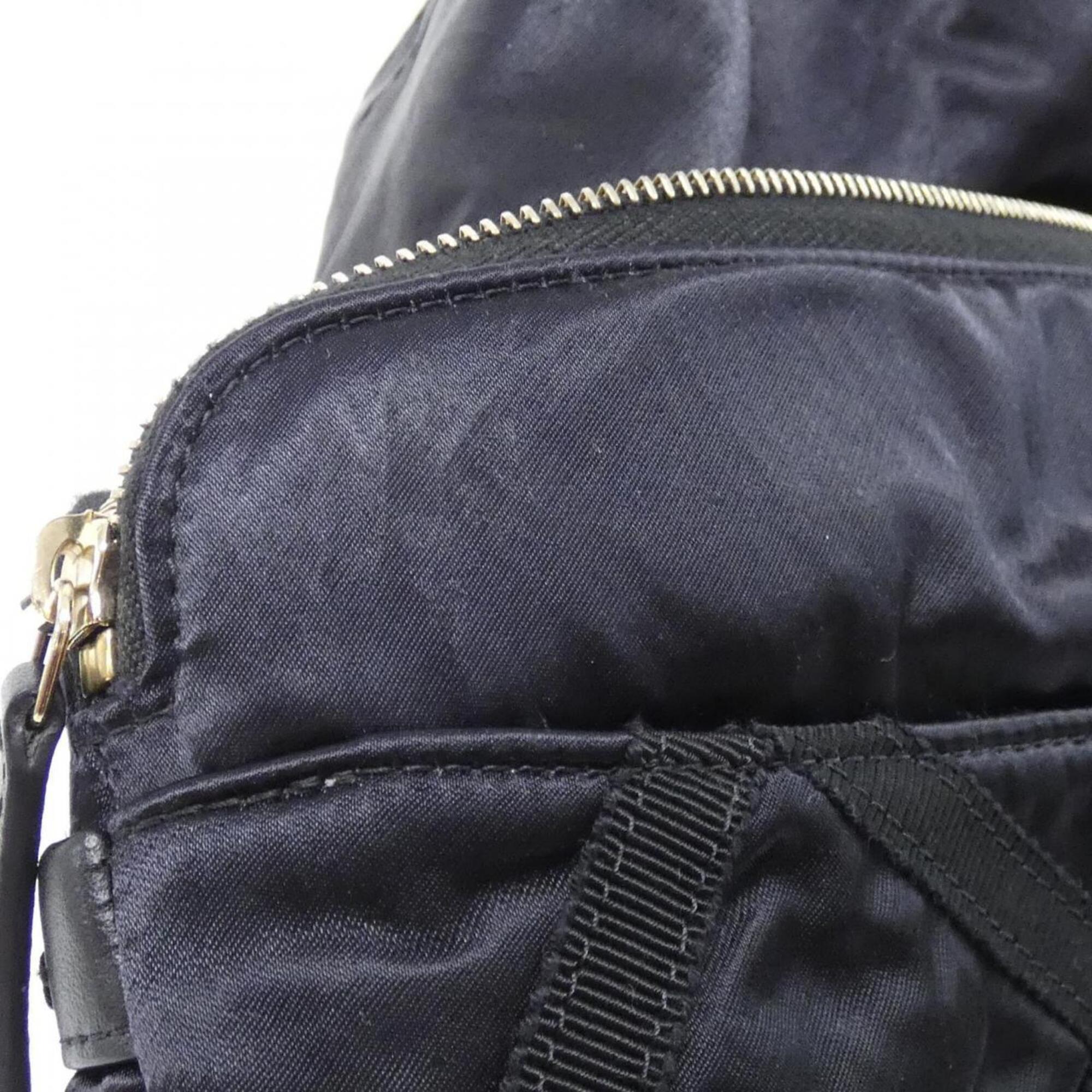 Chanel Black Nylon Handbag (Pre-Owned)