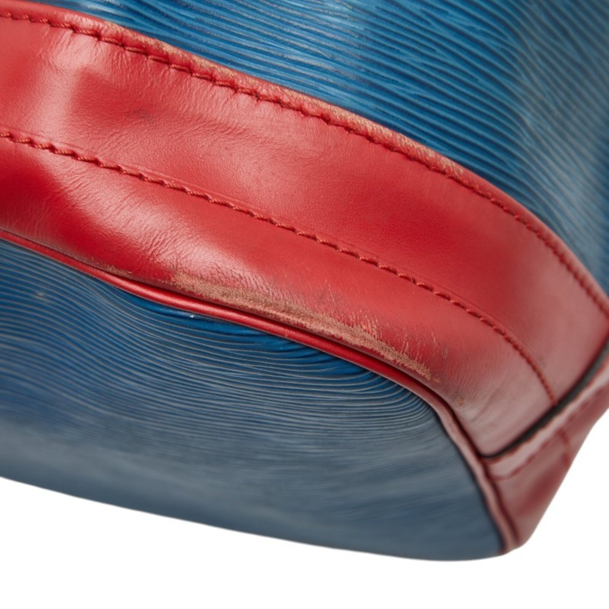 Louis Vuitton Epi Borneo Green Castilian Red Toledo Blue Leather Shoulder Bag (Pre-Owned)