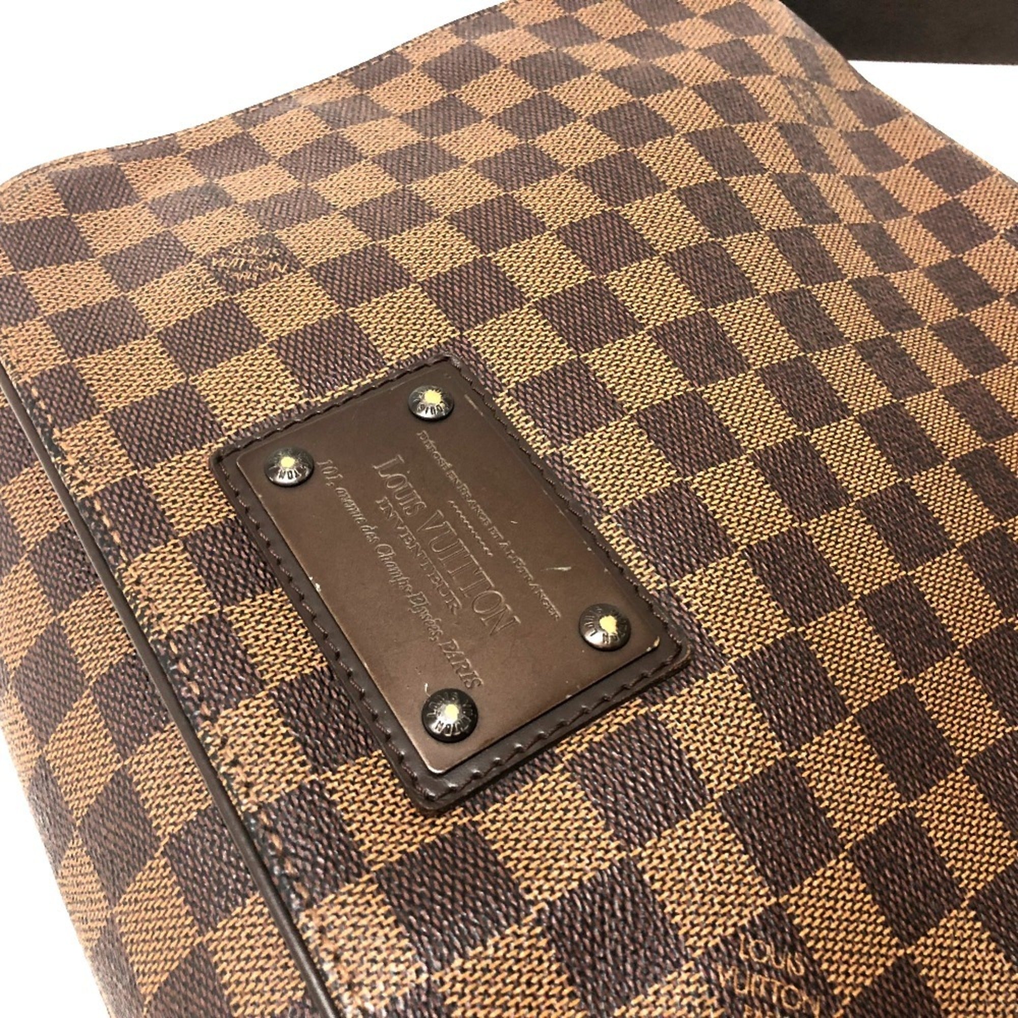 Louis Vuitton Damier Ebene Damier Canvas Messenger Bag Shoulder Bag (Pre-Owned)