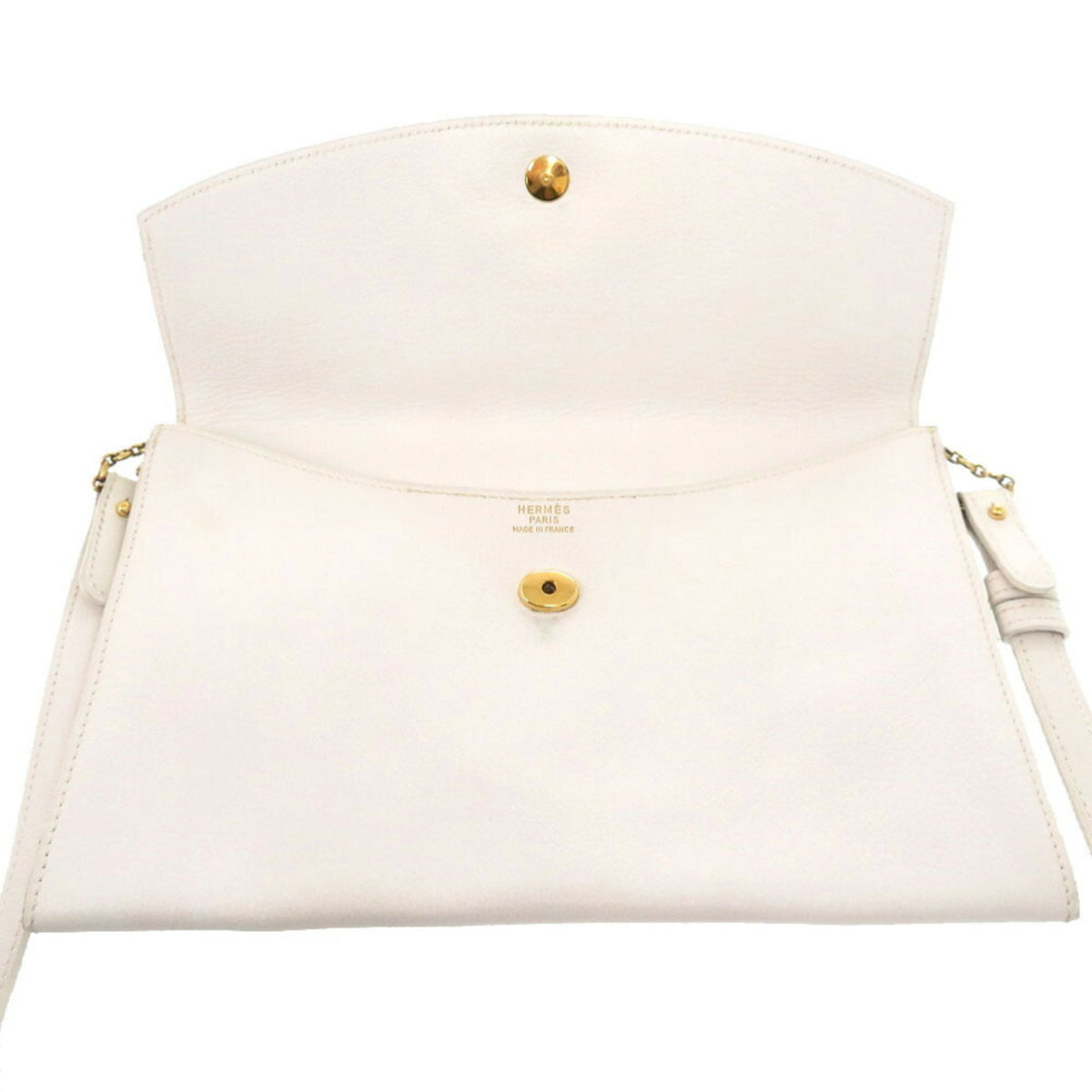 Hermes White Shoulder Bag (Pre-Owned)