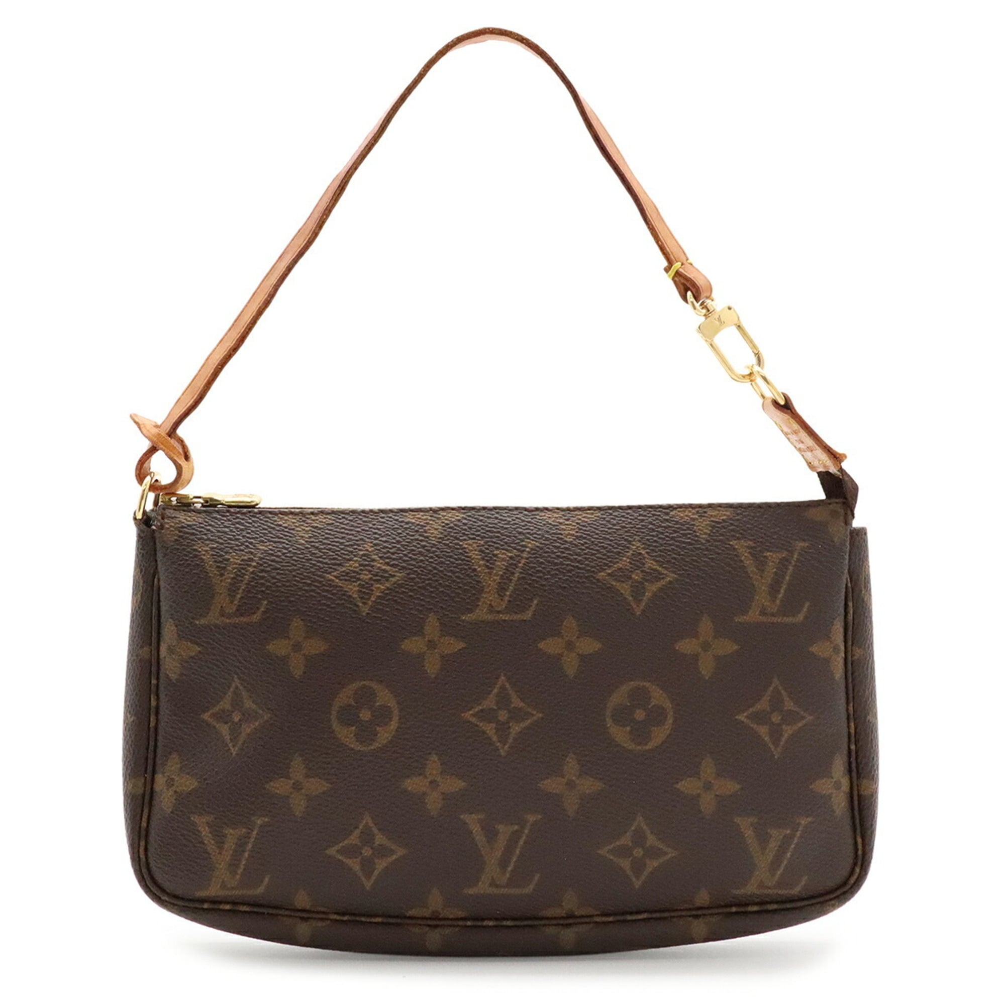Louis Vuitton Brown Monogram Canvas Handbag Pochette Pouch (Pre-Owned)