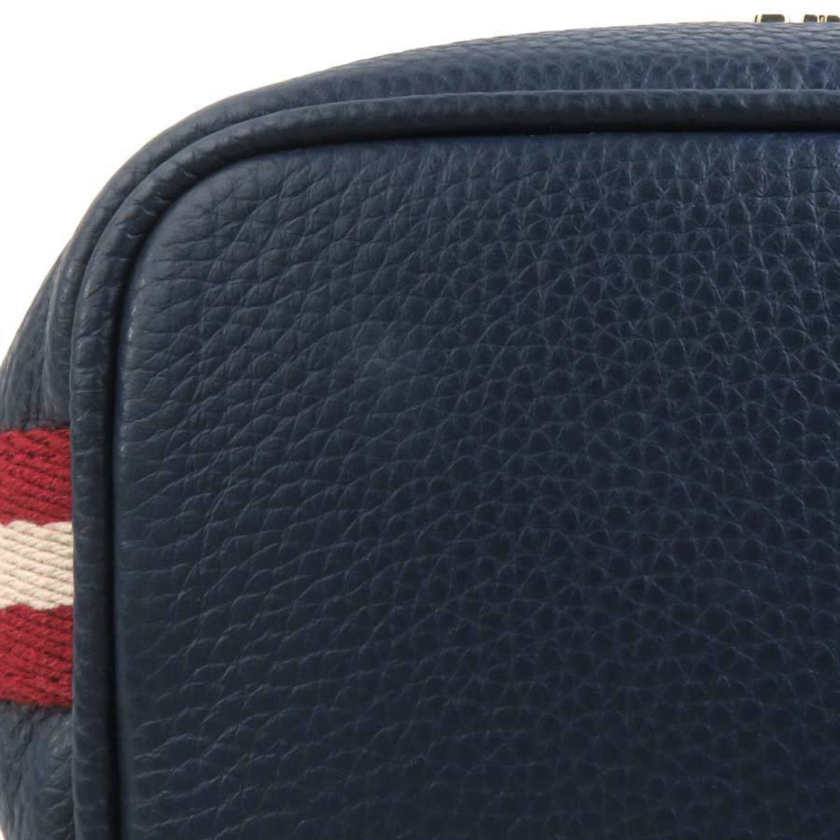 Bally Navy Leather Handbag Shoulder Bag (Pre-Owned)