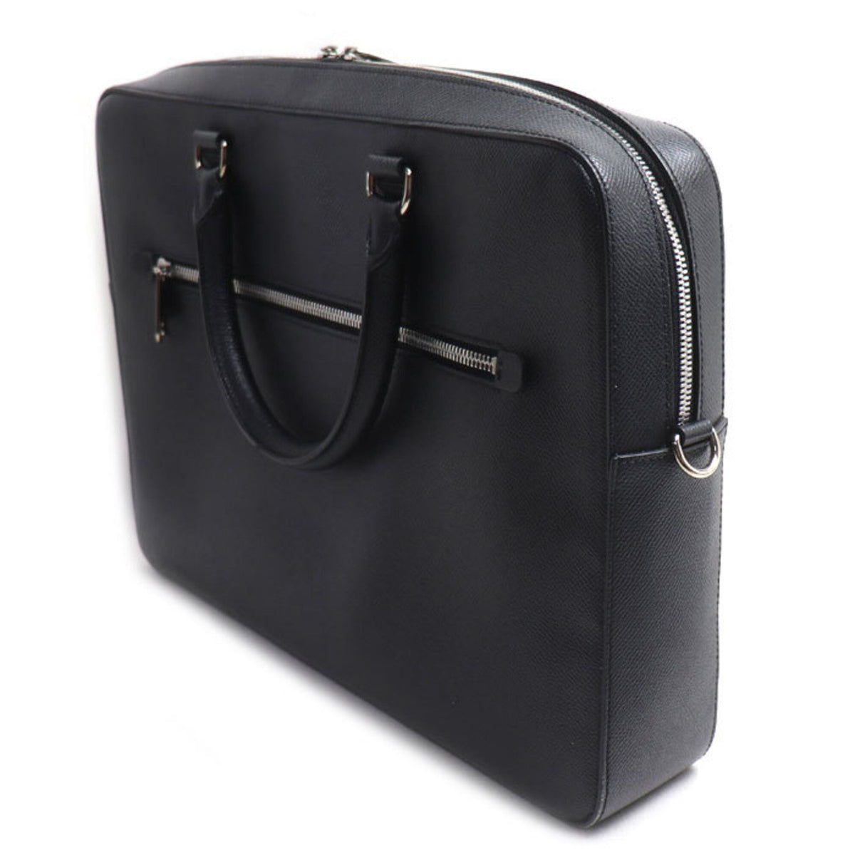 Burberry Black Leather Briefcase (Pre-Owned)