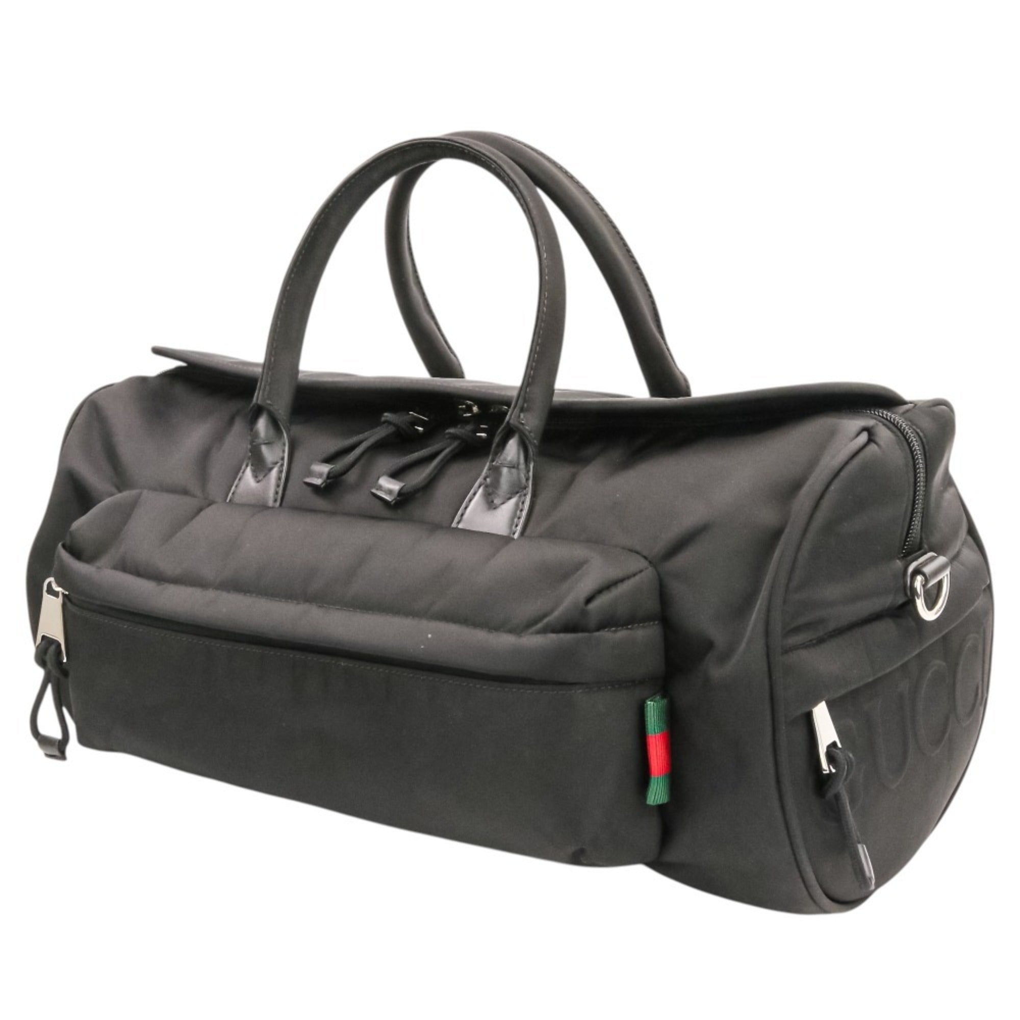Gucci Black Nylon Boston Bag (Pre-Owned)