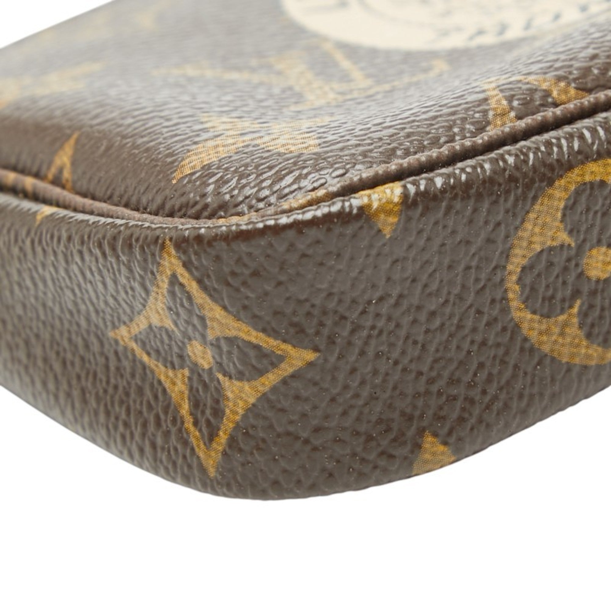 Louis Vuitton Monogram Brown Pvc Leather Handbag Pouch (Pre-Owned)