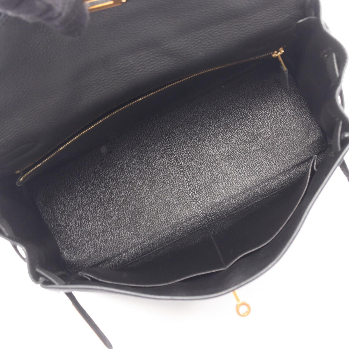 Hermes Black Togo Leather Handbag (Pre-Owned)