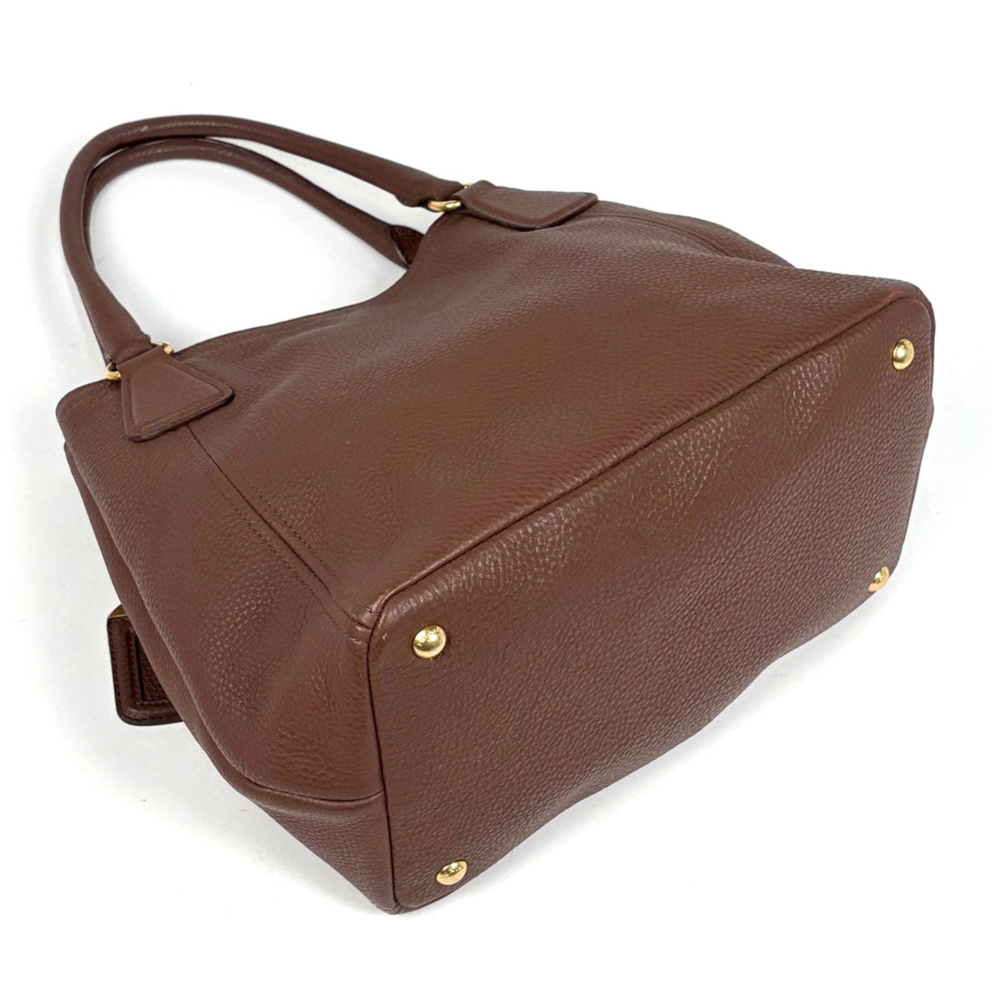 Prada Brown Leather Tote Bag (Pre-Owned)