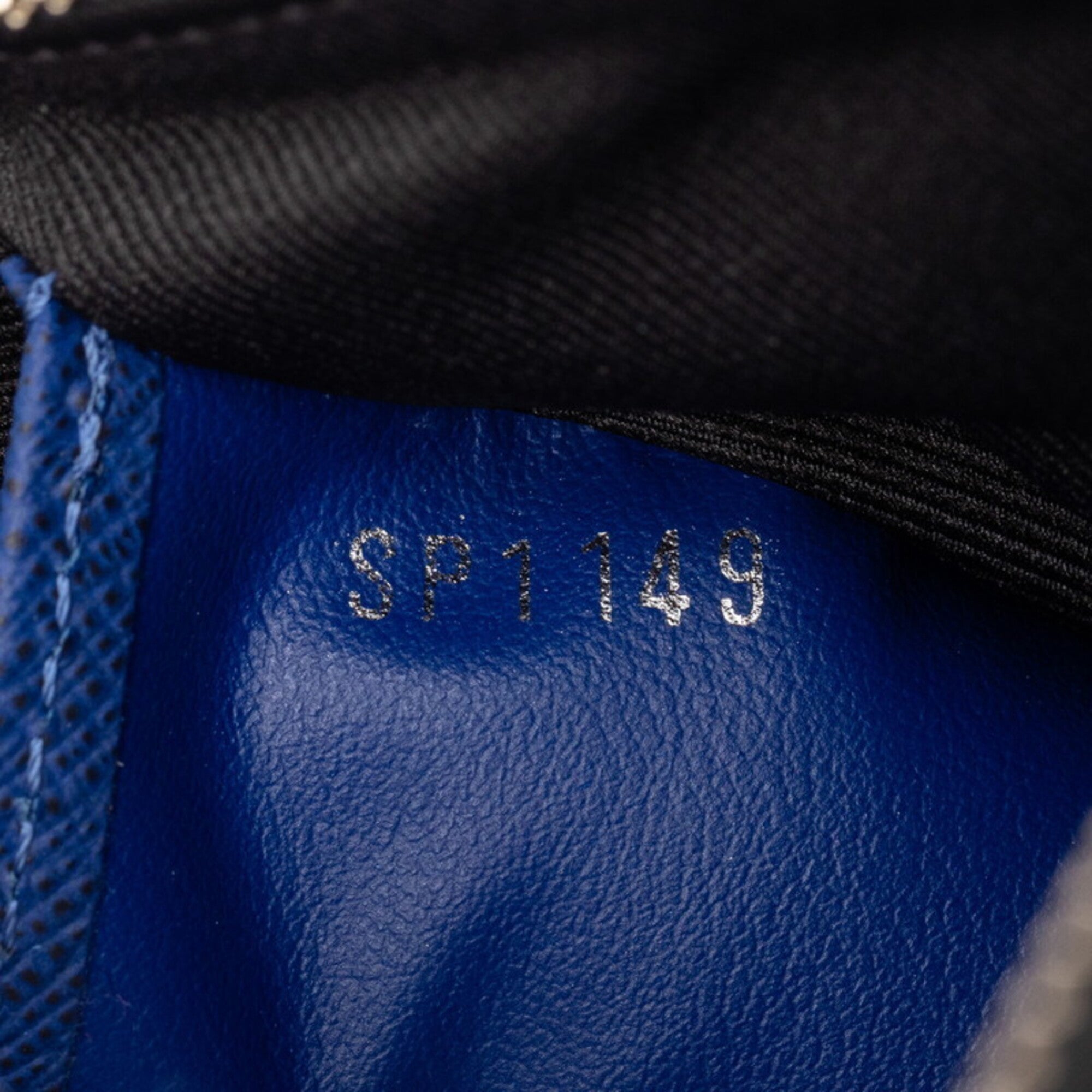 Louis Vuitton Cobalt Navy Leather Pvc Handbag Pochette Pouch (Pre-Owned)