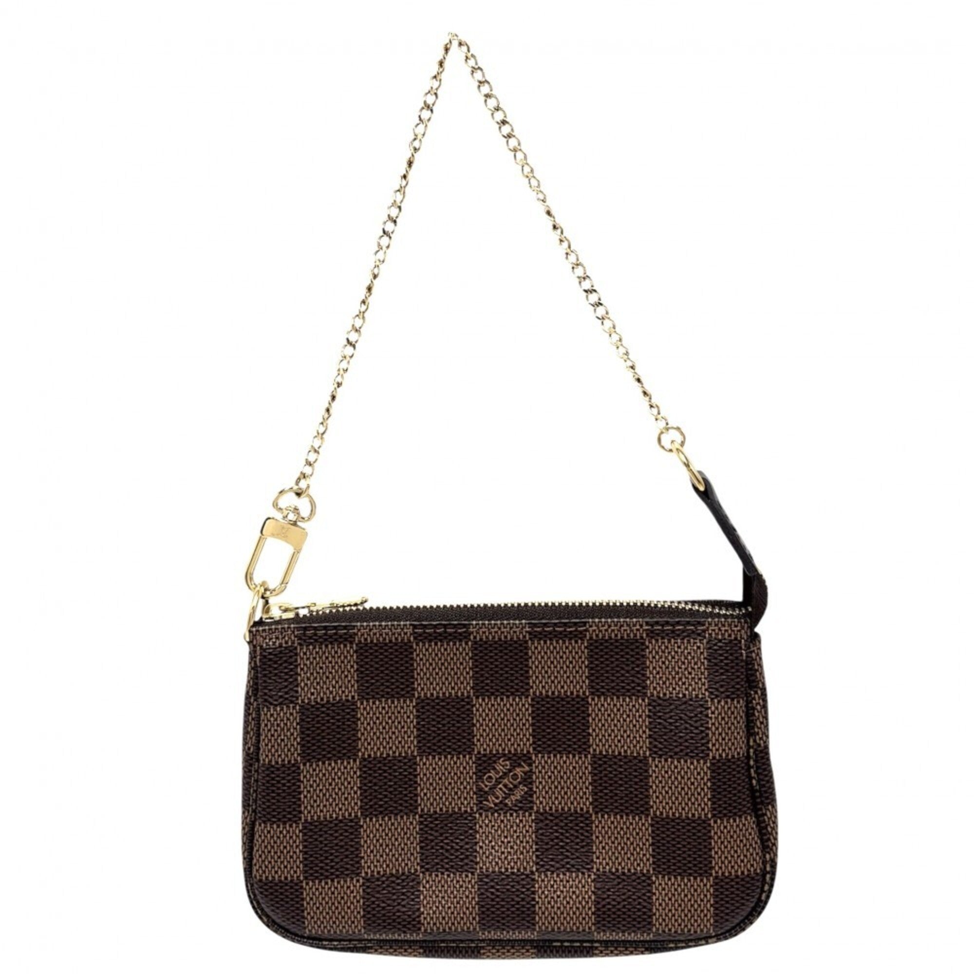 Louis Vuitton Brown Damier Canvas Handbag Pouch (Pre-Owned)