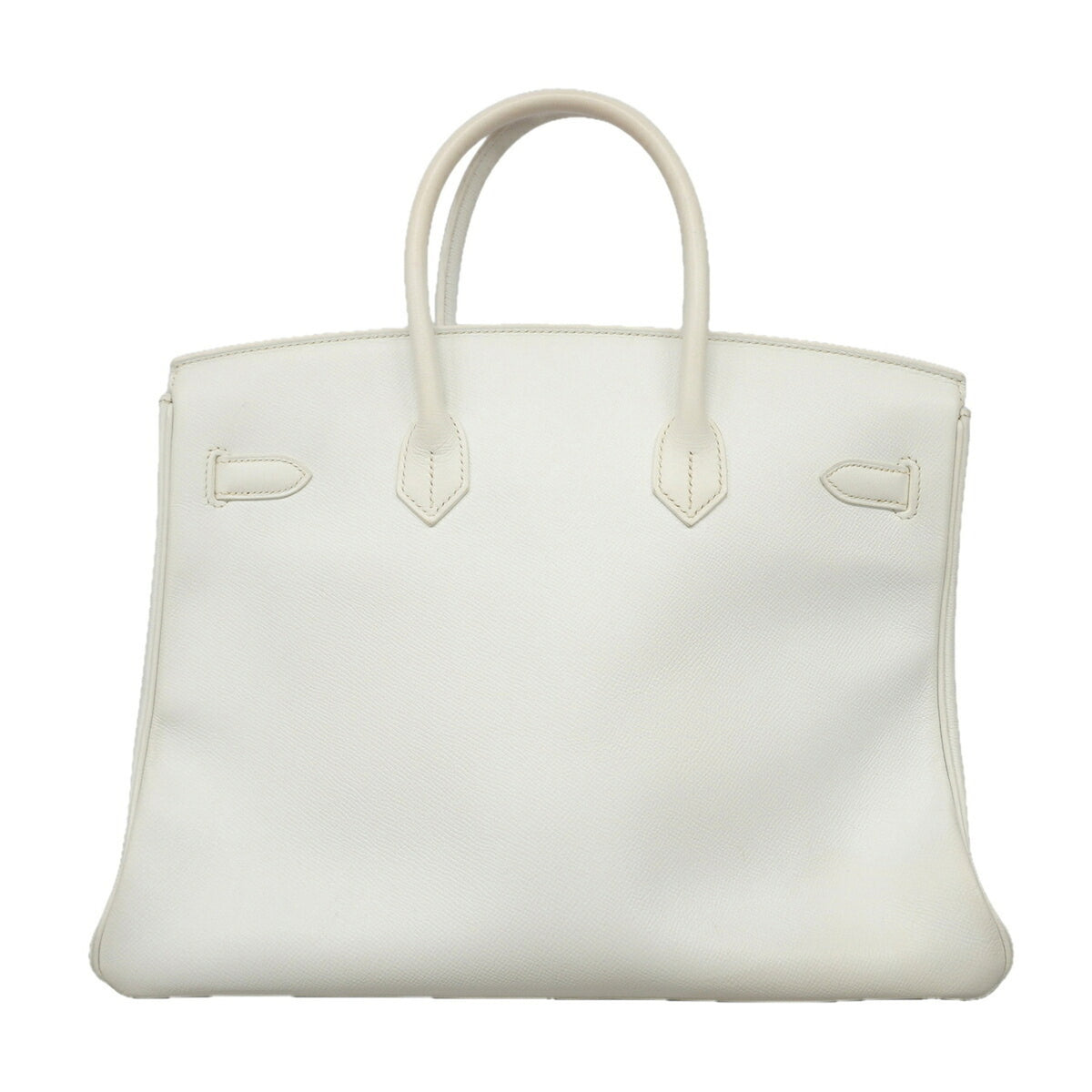 Hermes White Leather Handbag (Pre-Owned)