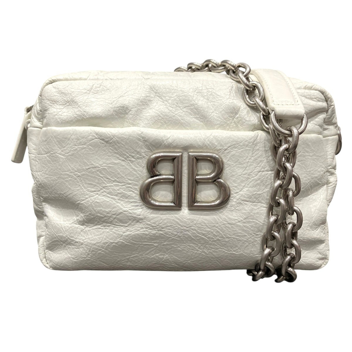 Balenciaga White Leather Shoulder Bag (Pre-Owned)
