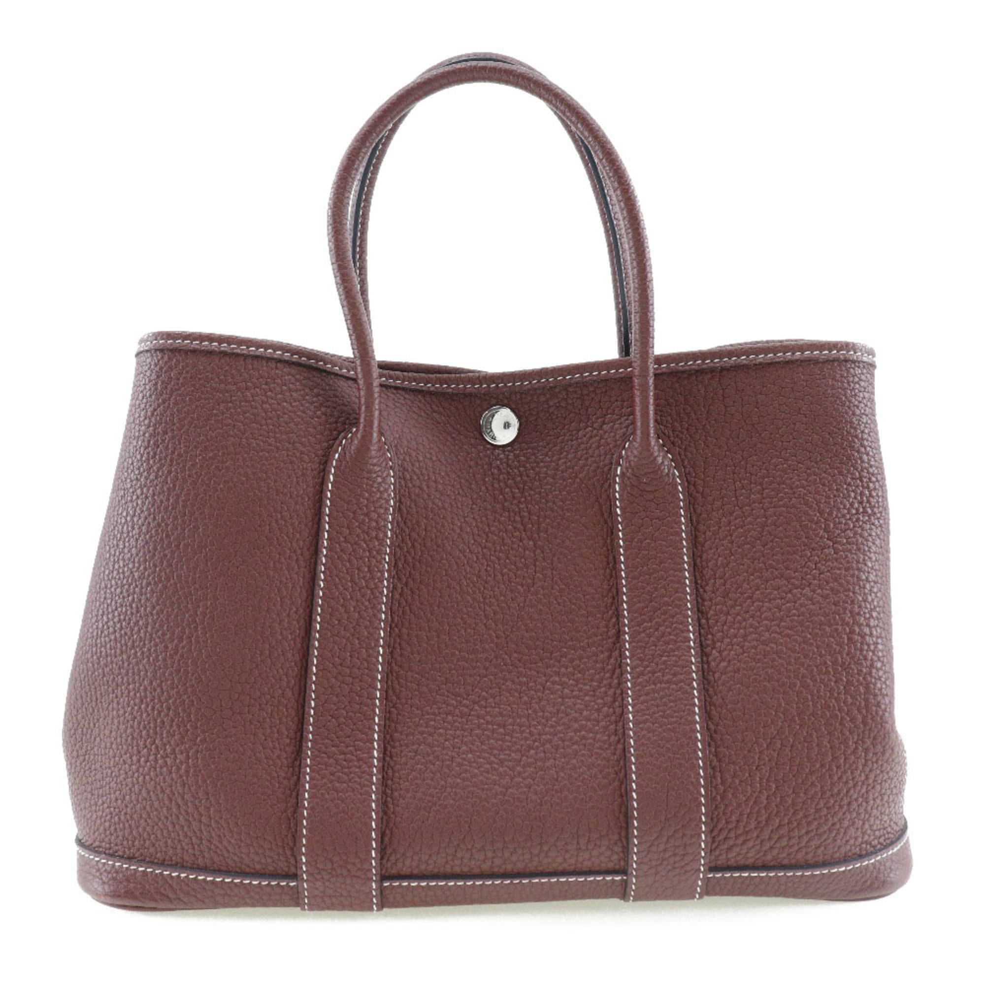 Hermes Rouge H Country Leather Handbag (Pre-Owned)