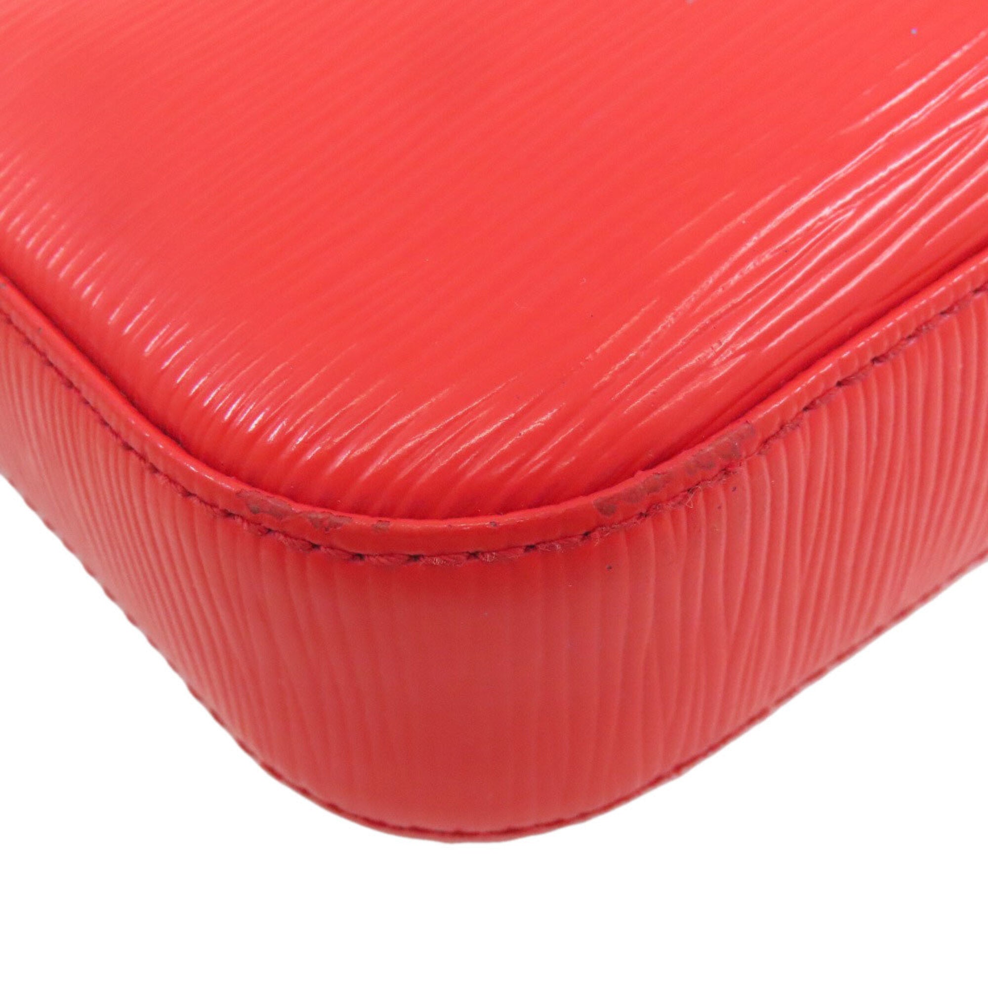 Louis Vuitton Red Color Epi Leather Handbag Pochette (Pre-Owned)