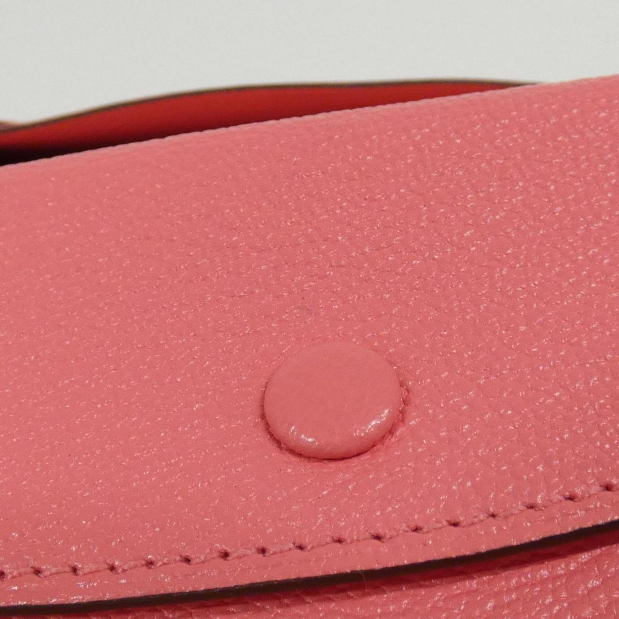 Hermes Pink Chevre Leather Wallet (Bi-Fold) (Pre-Owned)