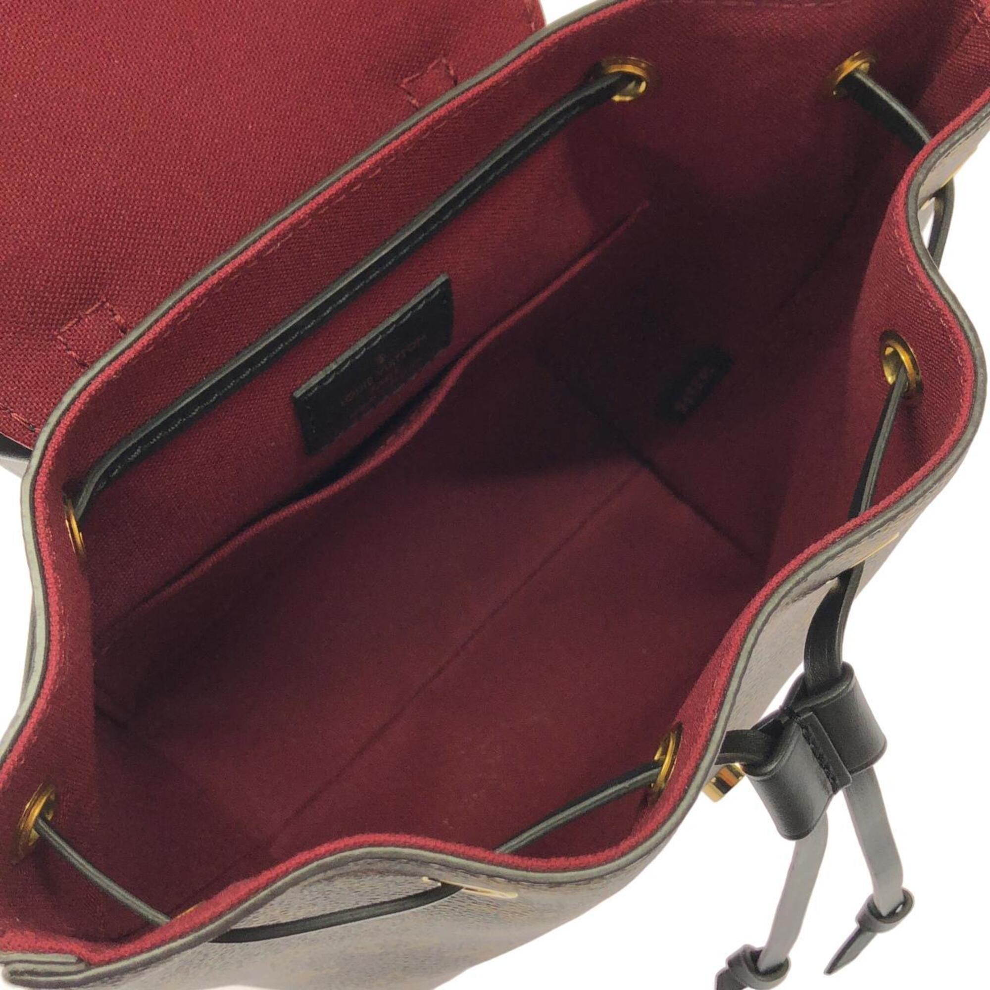 Louis Vuitton Black Marron Coated Canvas Backpack (Pre-Owned)