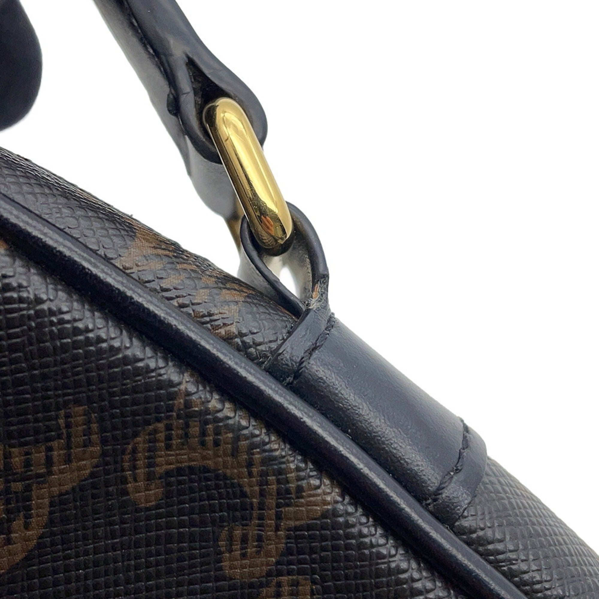 Celine Black Brown Pvc Leather Messenger Bag Shoulder Bag (Pre-Owned)