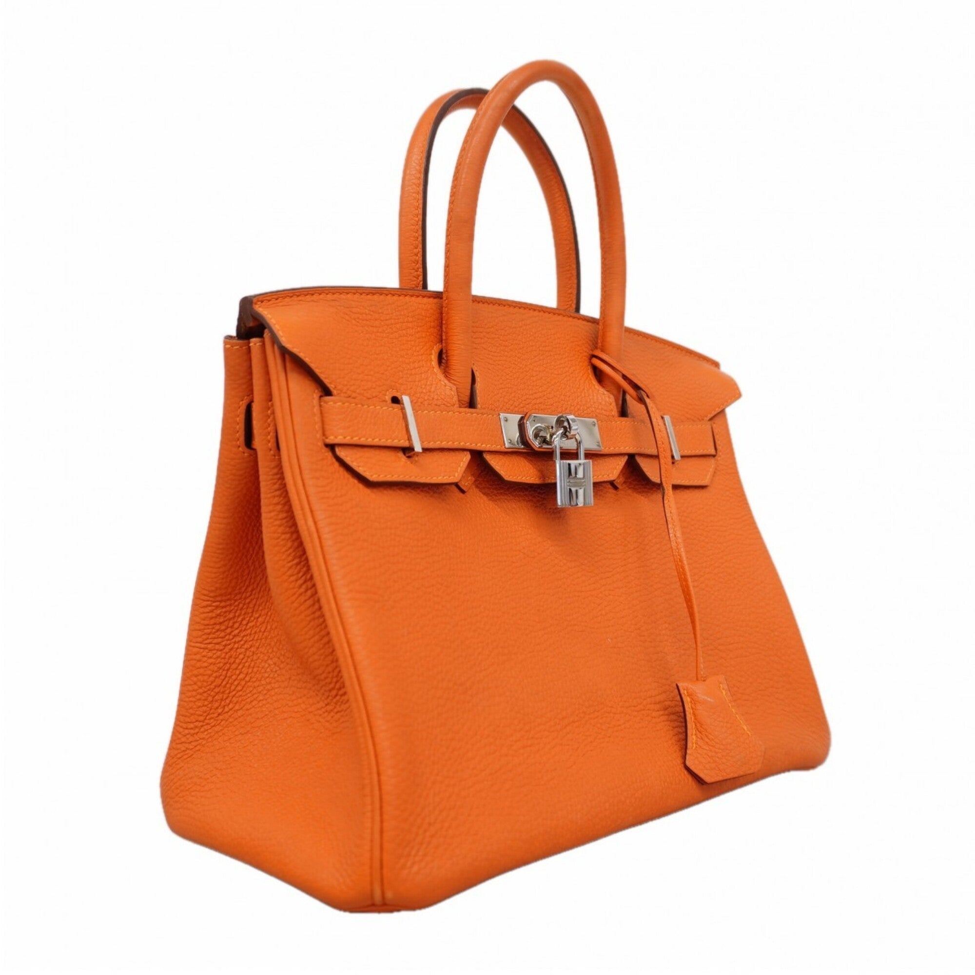 Hermes Orange Togo Leather Handbag (Pre-Owned)