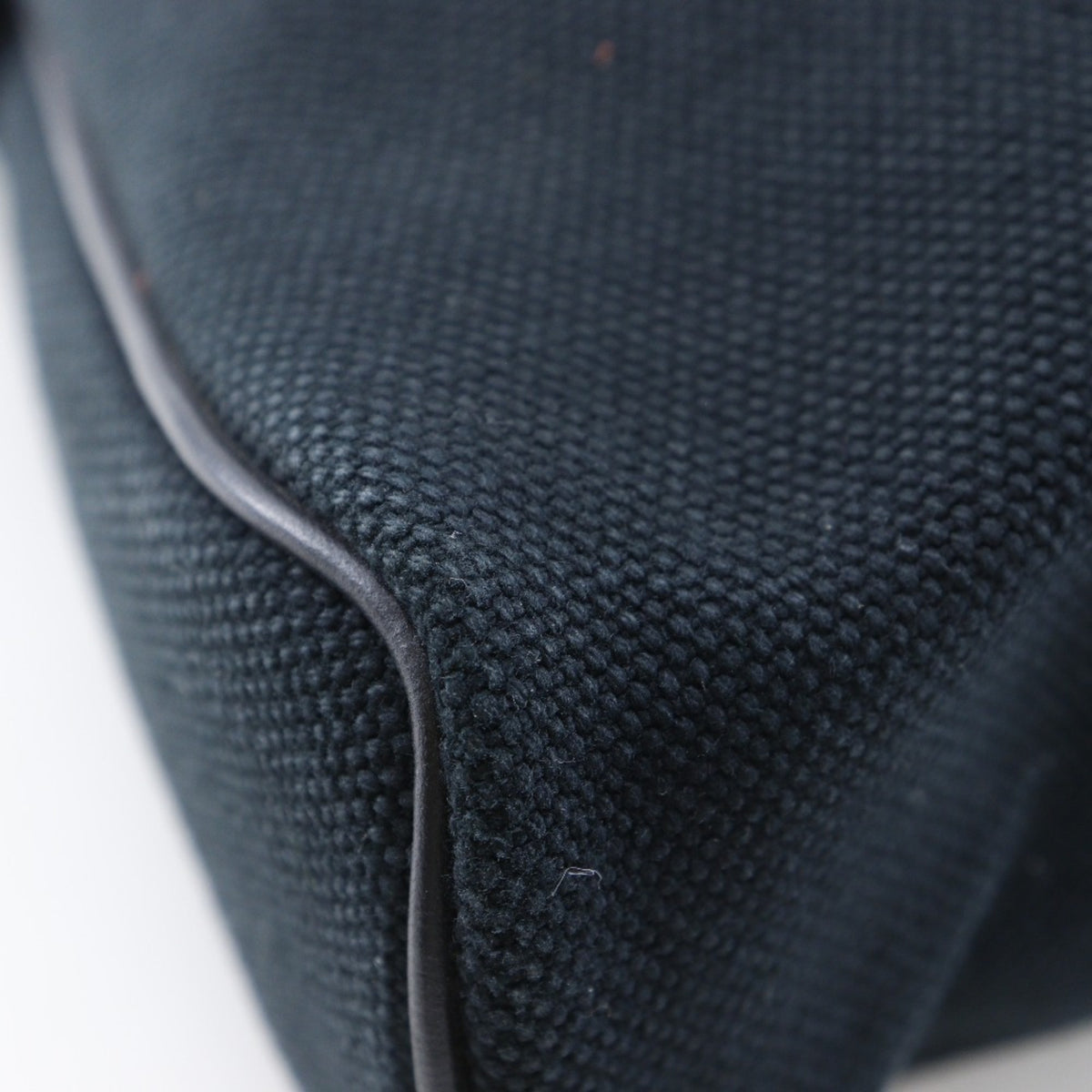 Hermes Black Canvas Pouch (Pre-Owned)