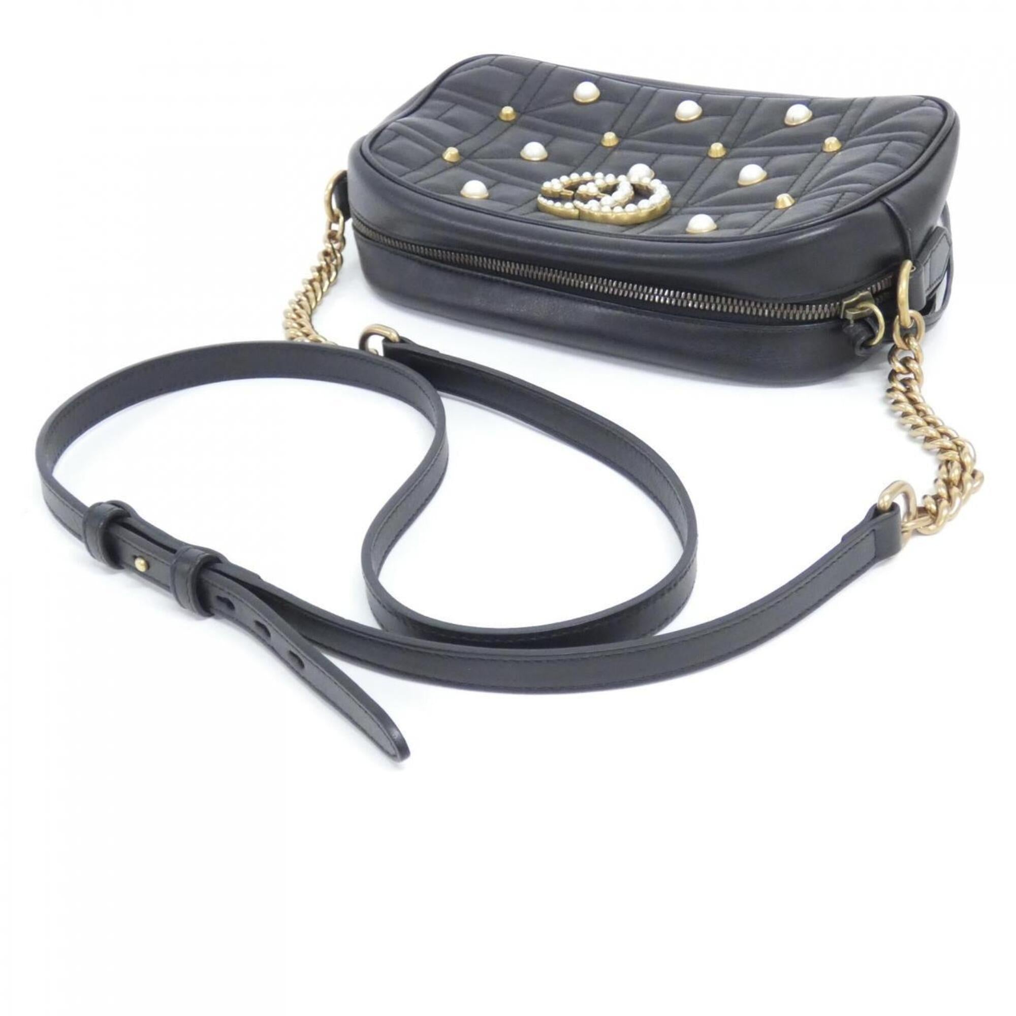 Gucci Black Leather Shoulder Bag (Pre-Owned)