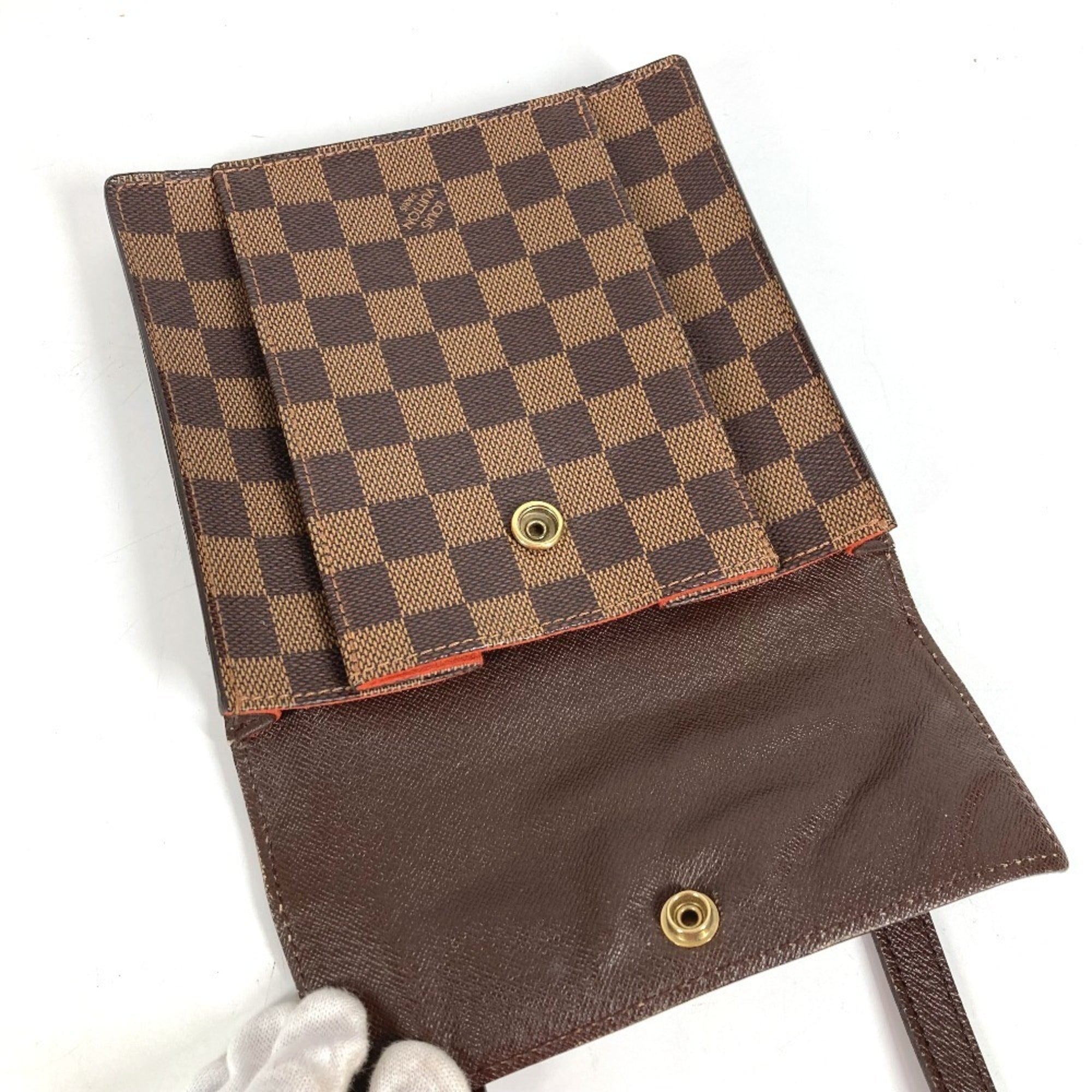 Louis Vuitton Brown Damier Canvas Pochette Shoulder Bag (Pre-Owned)