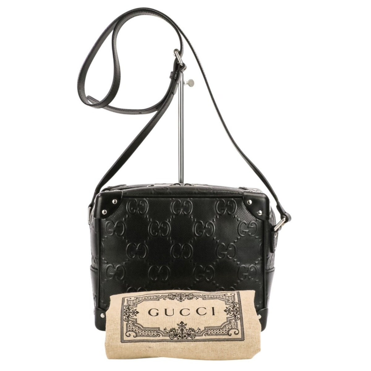 Gucci Black Leather Shoulder Bag (Pre-Owned)