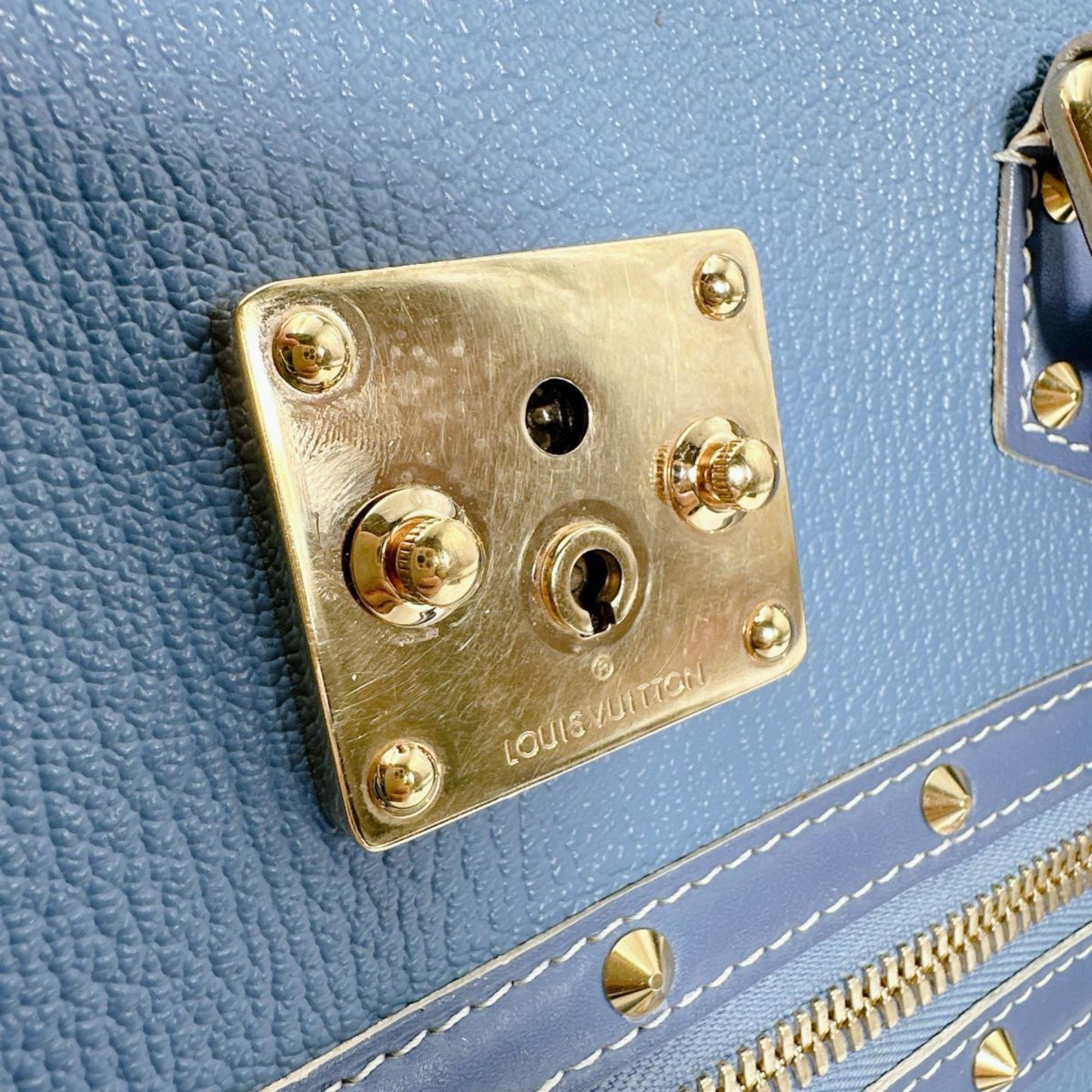 Louis Vuitton Blue Leather Handbag (Pre-Owned)