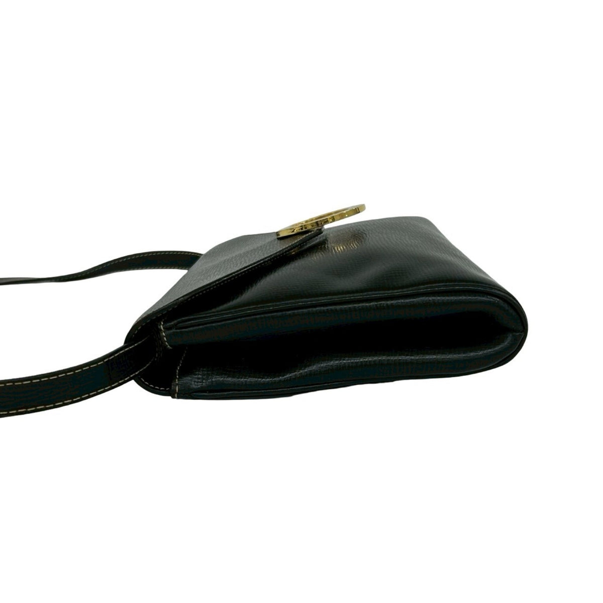 Celine Black Leather Pochette Shoulder Bag (Pre-Owned)