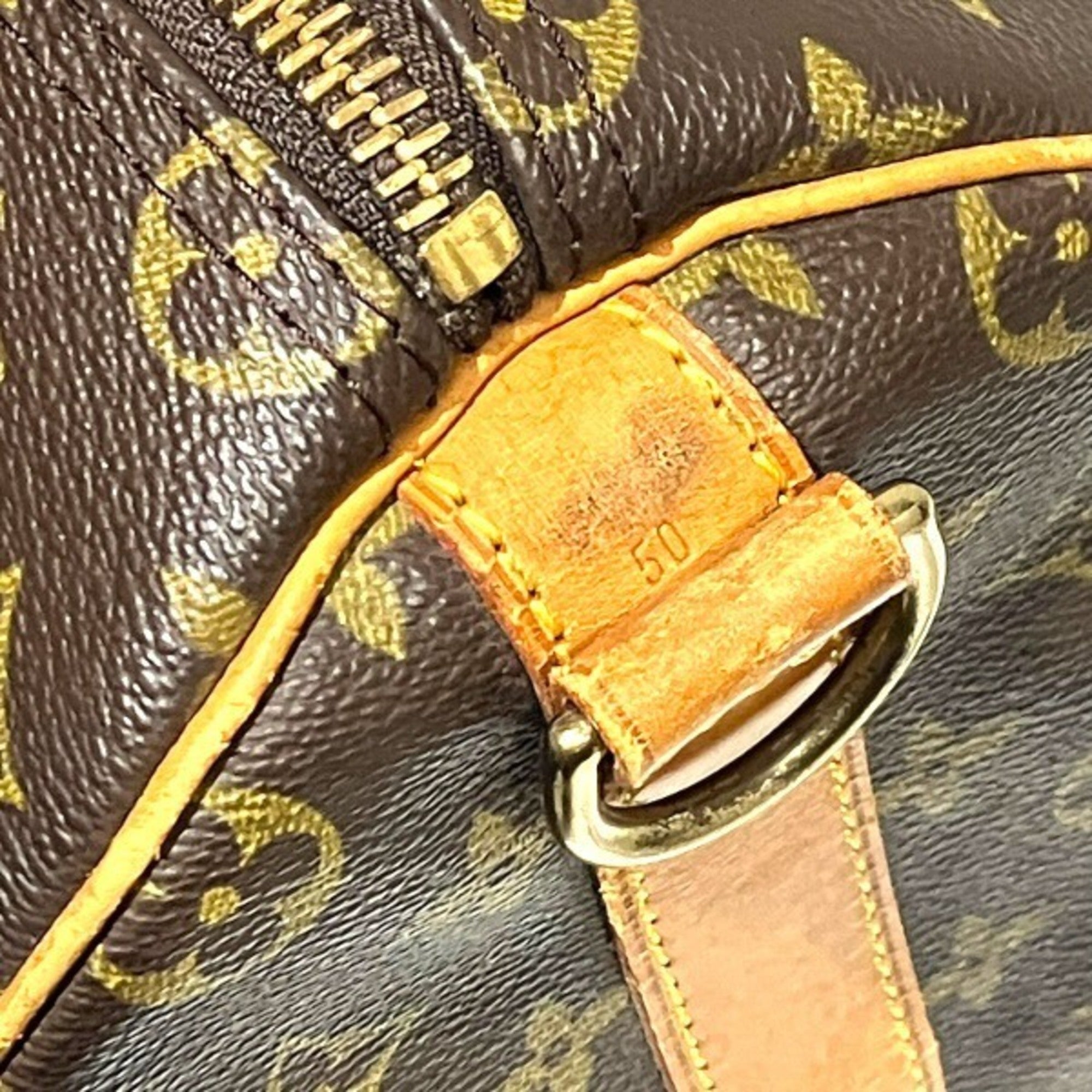 Louis Vuitton Brown Monogram Boston Bag Handbag (Pre-Owned)
