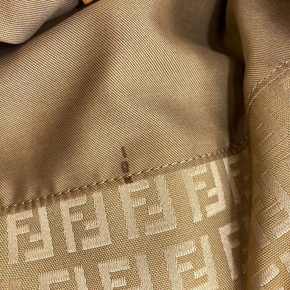 Fendi Brown Canvas Handbag (Pre-Owned)