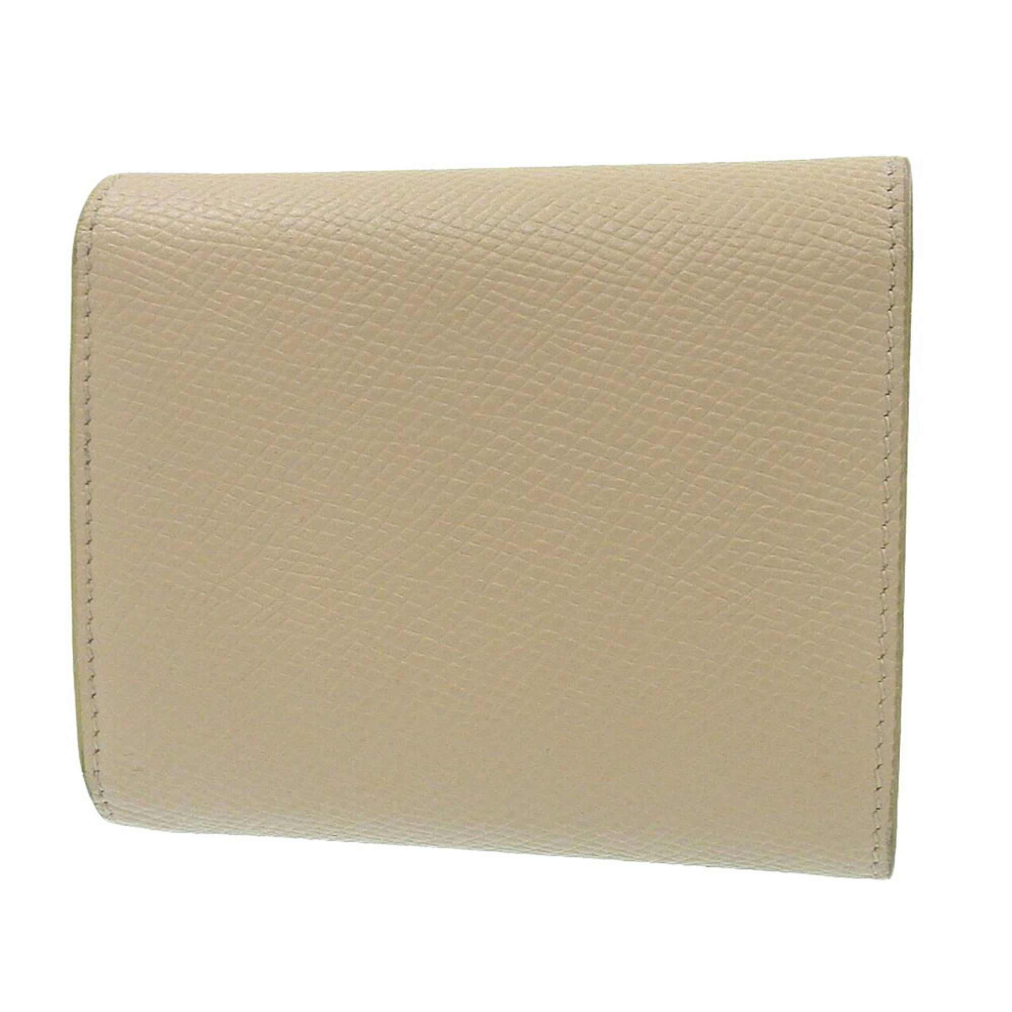 Celine Beige Leather Wallet (Tri-Fold) (Pre-Owned)