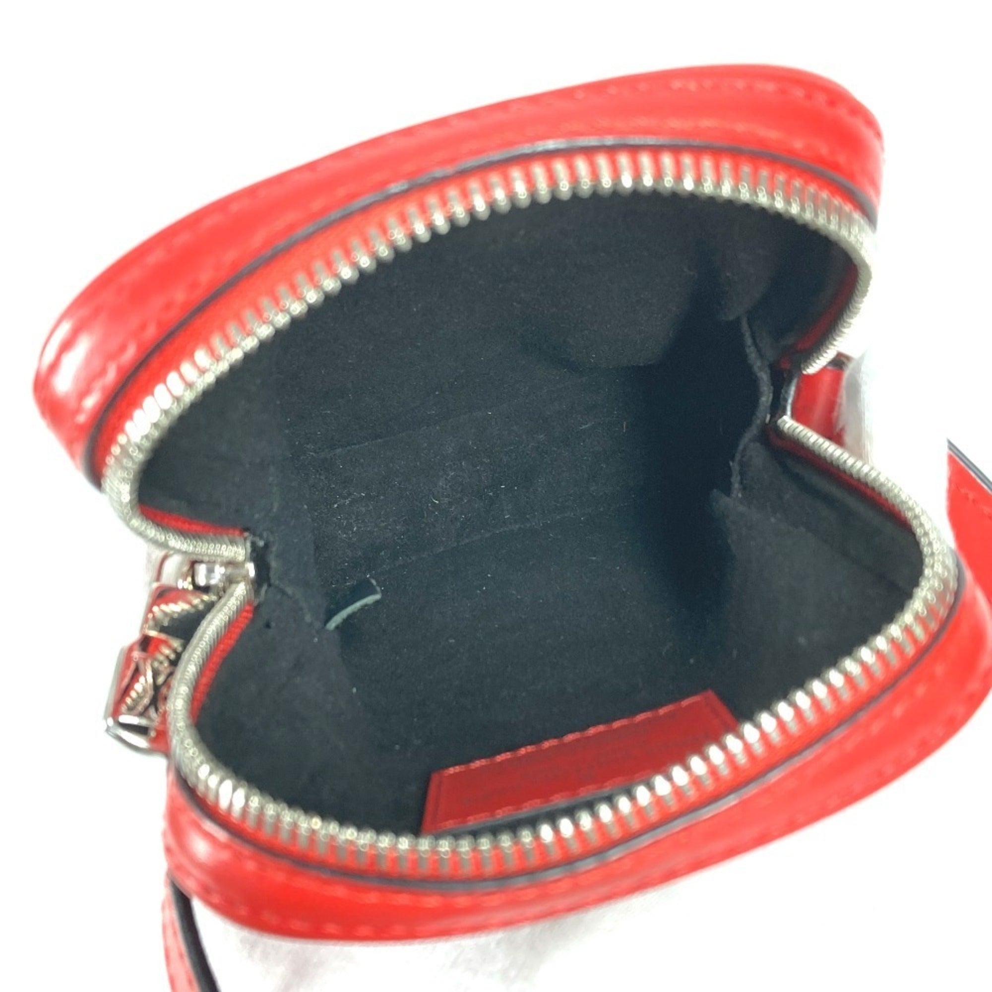 Louis Vuitton Red Color White Epi Leather Pochette Shoulder Bag (Pre-Owned)
