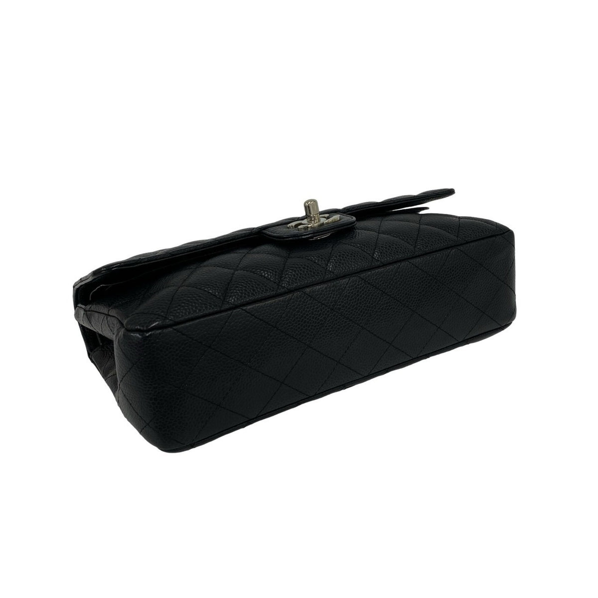 Chanel Black Grained Calfskin Shoulder Bag (Pre-Owned)