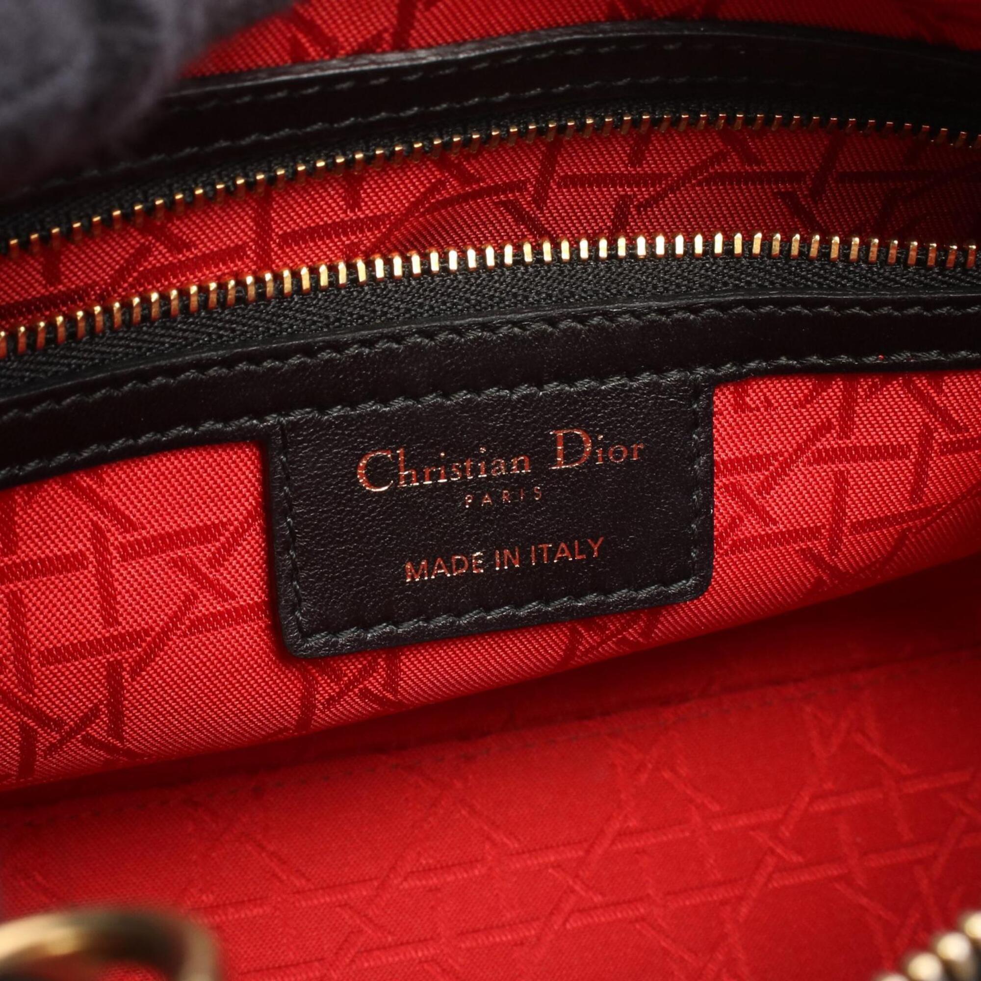Christian Dior Black Leather Handbag (Pre-Owned)