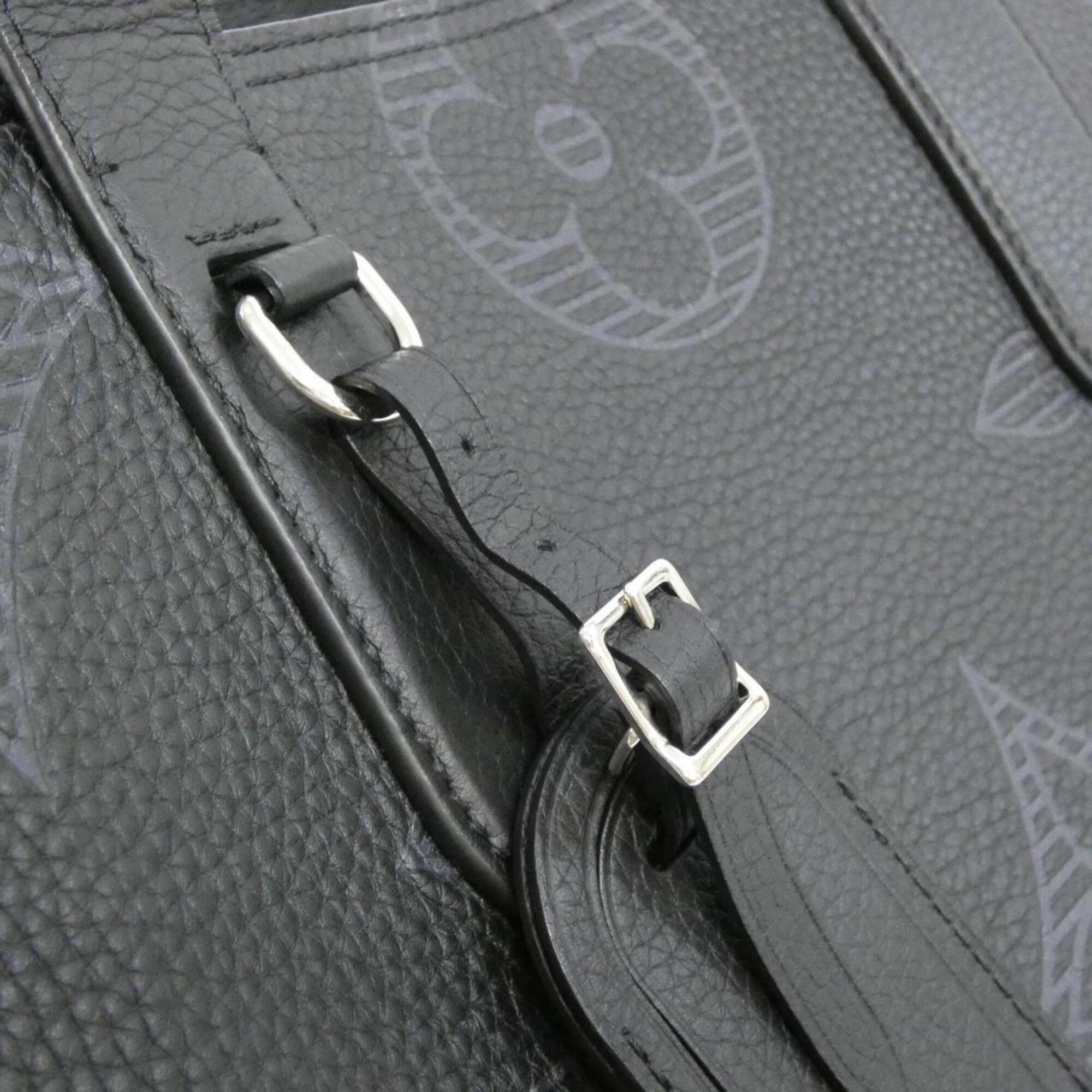 Louis Vuitton Black Leather Handbag Pouch (Pre-Owned)