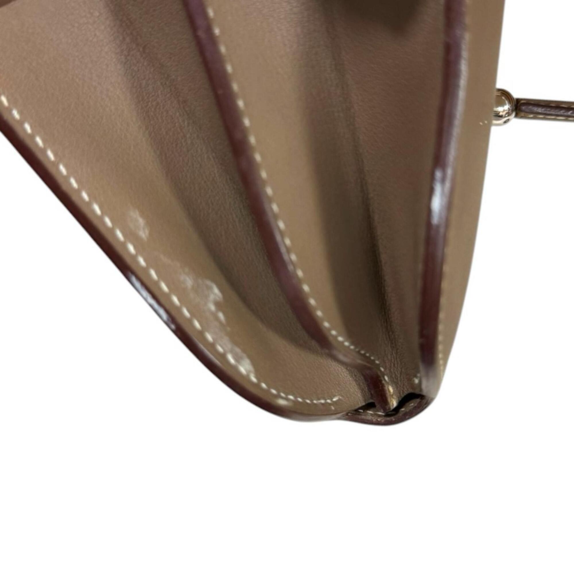 Hermes Beige Swift Leather Shoulder Bag (Pre-Owned)