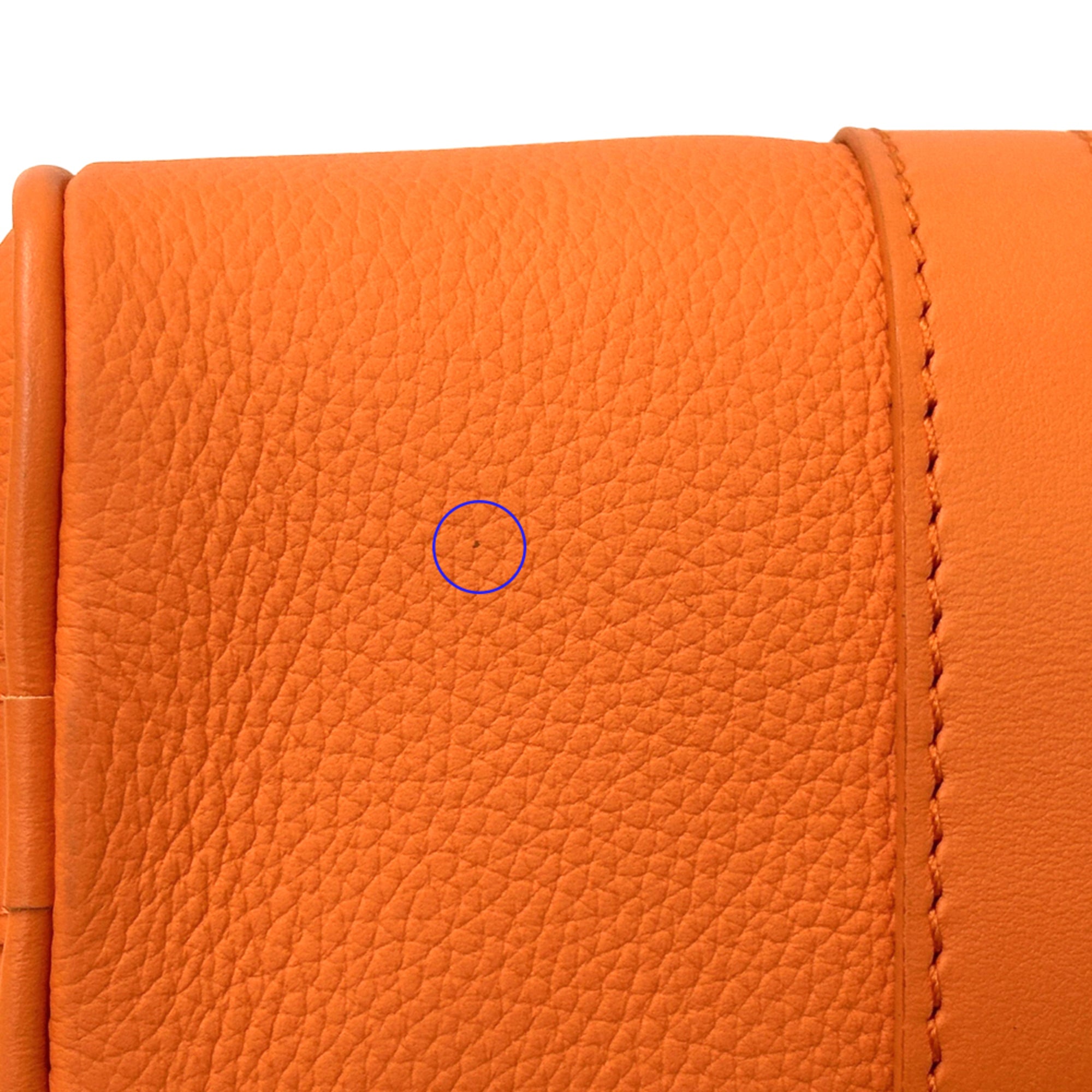 Louis Vuitton Orange Leather Handbag Shoulder Bag (Pre-Owned)