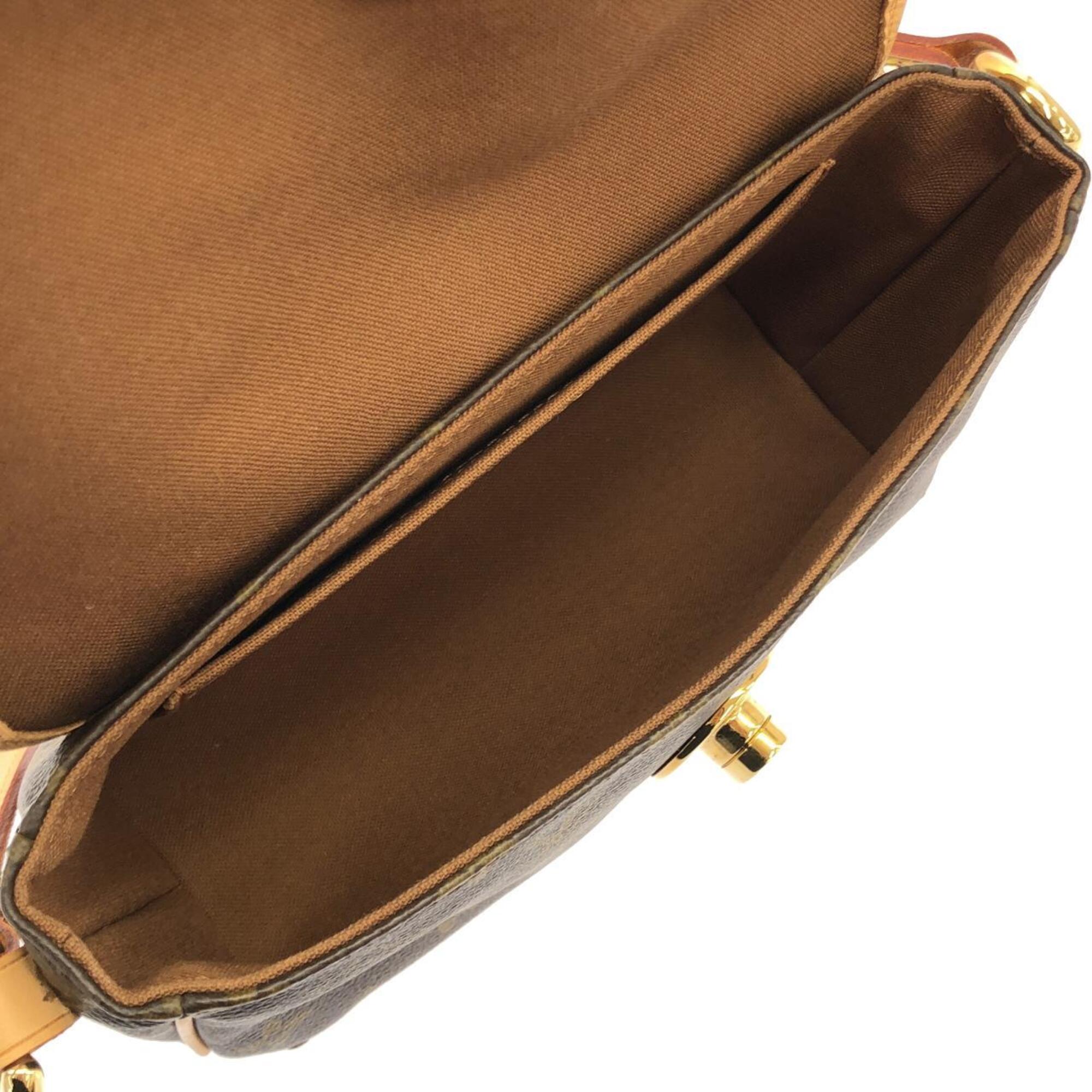 Louis Vuitton Brown Coated Canvas Shoulder Bag (Pre-Owned)